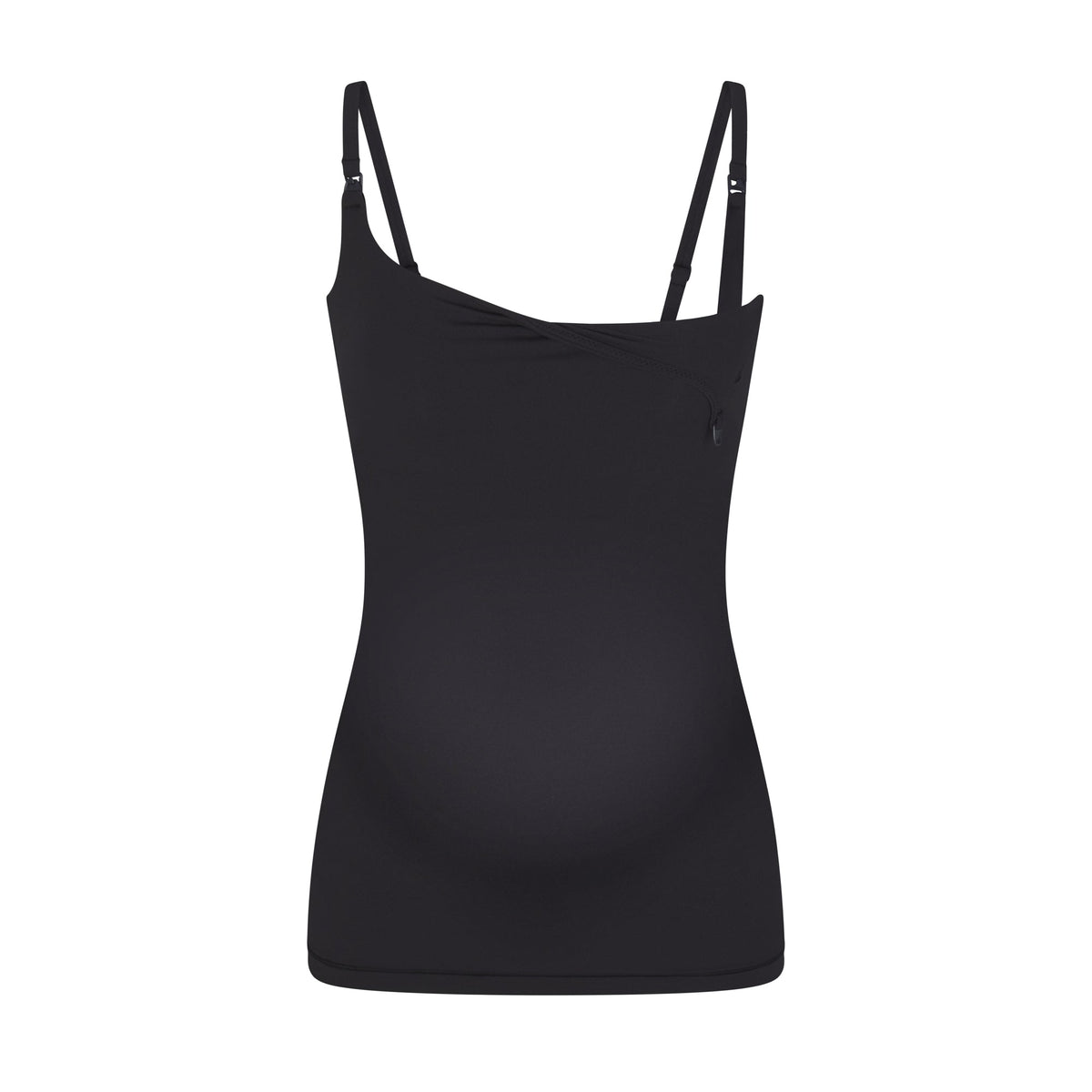 FITS EVERYBODY MATERNITY NURSING TANK | ONYX (TANKS, TOPS) LAYS FLAT ON A WHITE BACKGROUND | FLT