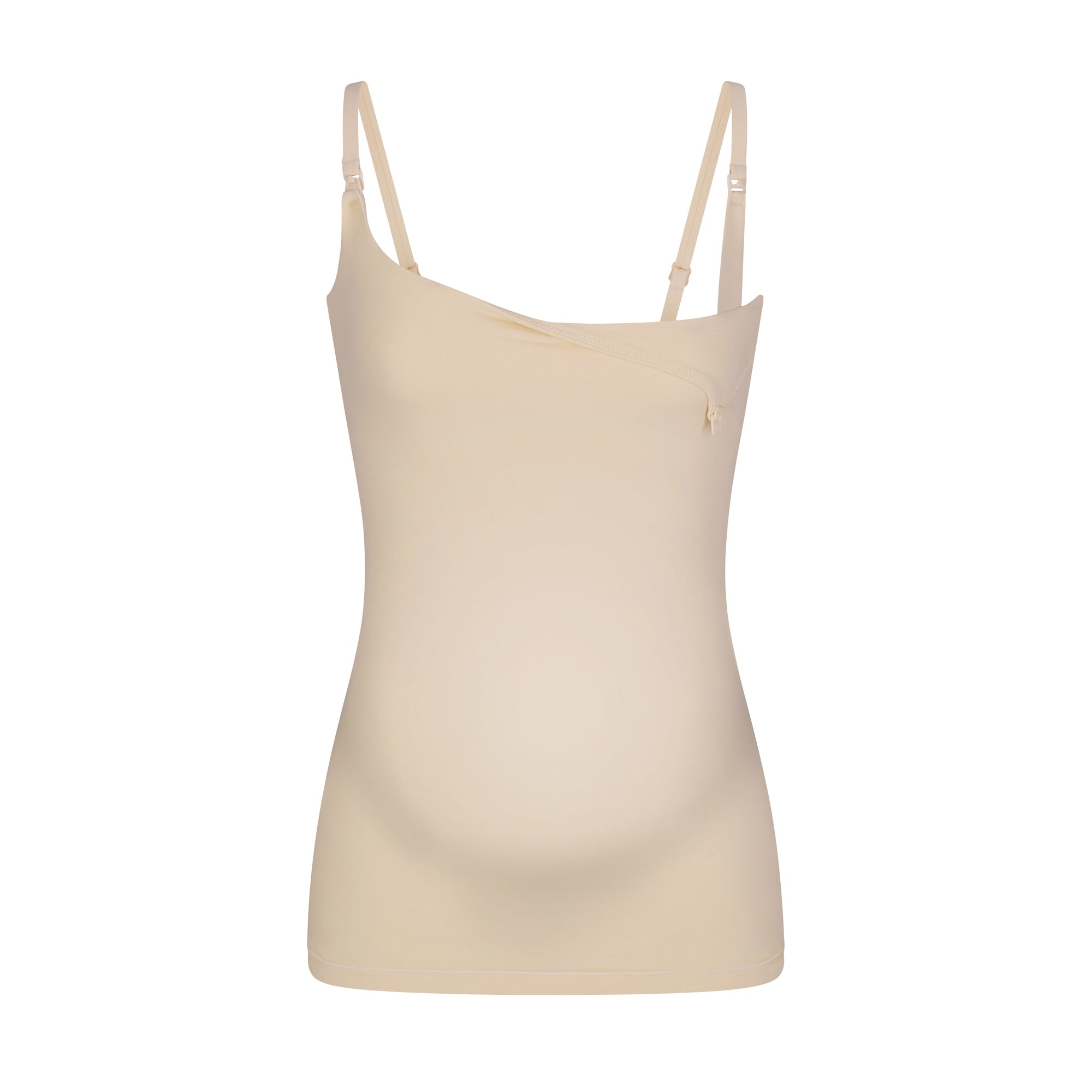 FITS EVERYBODY MATERNITY NURSING TANK | SAND (TANKS, TOPS) LAYS FLAT ON A WHITE BACKGROUND | FLT
