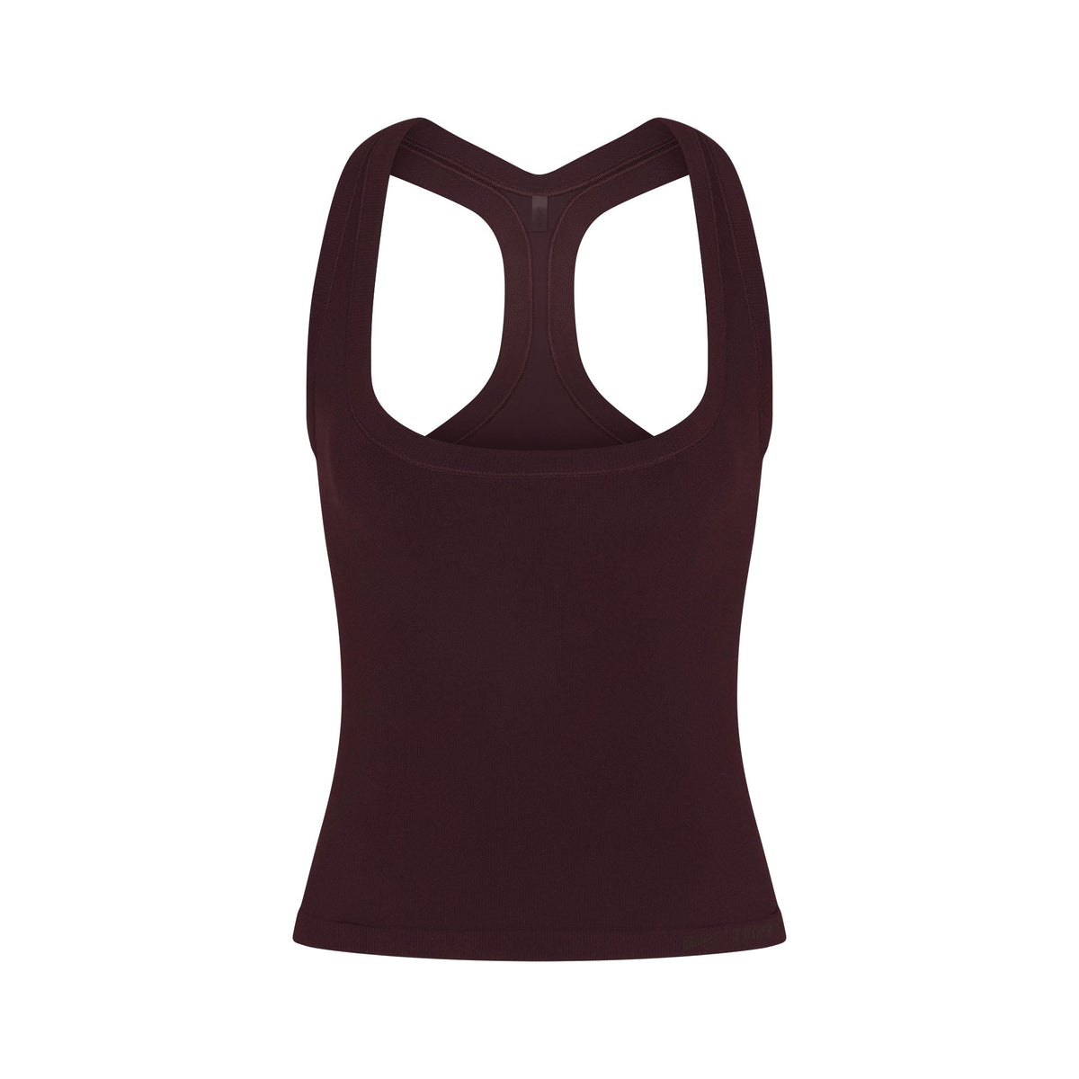 NikeSKIMS VINTAGE SEAMLESS RACER BACK TANK | CURRANT FLAT ON A WHITE BACKGROUND | FLT