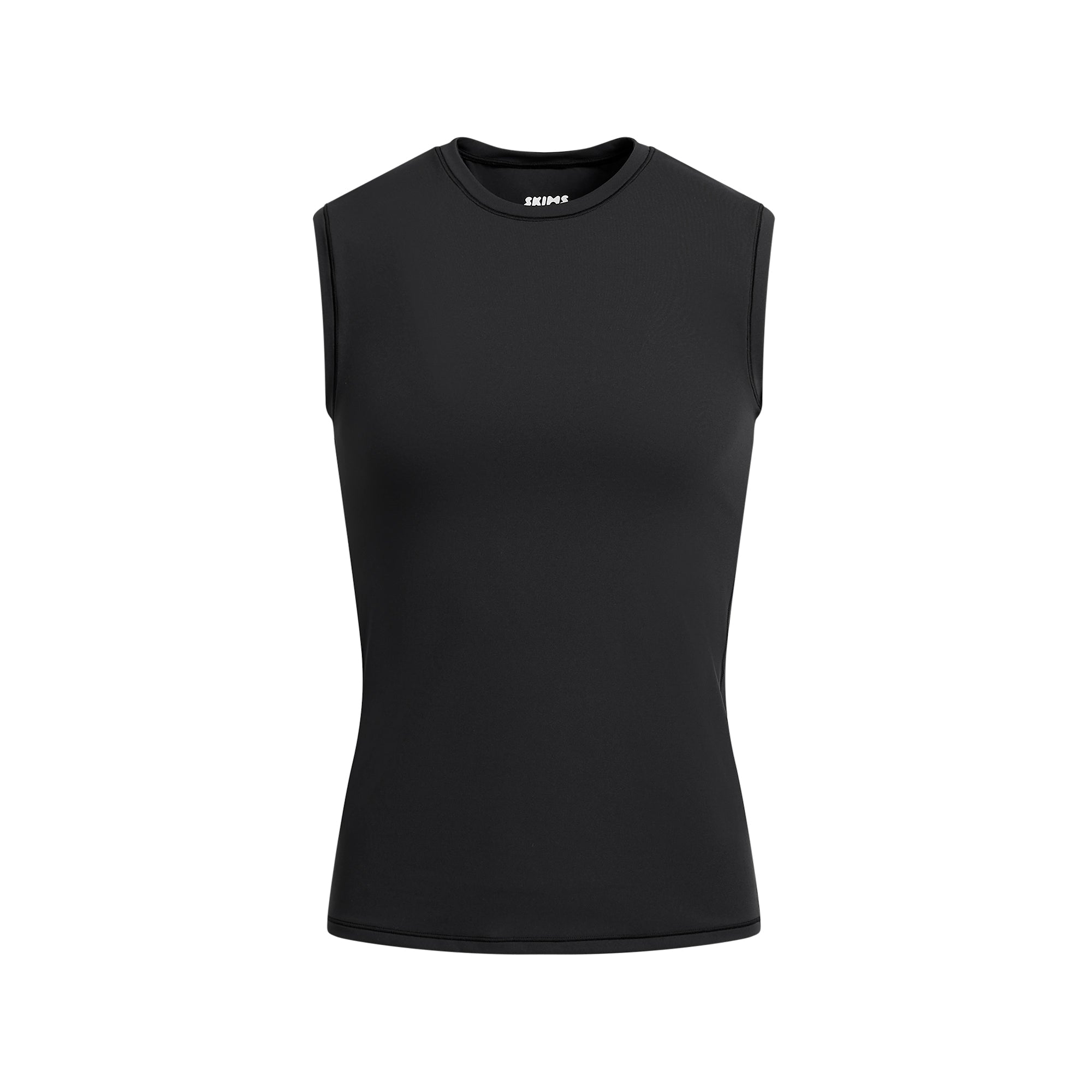FITS EVERYBODY MENS MUSCLE TANK | ONYX FLAT ON A WHITE BACKGROUND | FLT