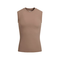 FITS EVERYBODY MENS MUSCLE TANK | UMBER FLAT ON A WHITE BACKGROUND | FLT