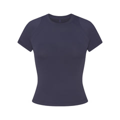 NikeSKIMS AIRY BABY TEE | DEEP ROYAL FLAT ON A WHITE BACKGROUND | FLT
