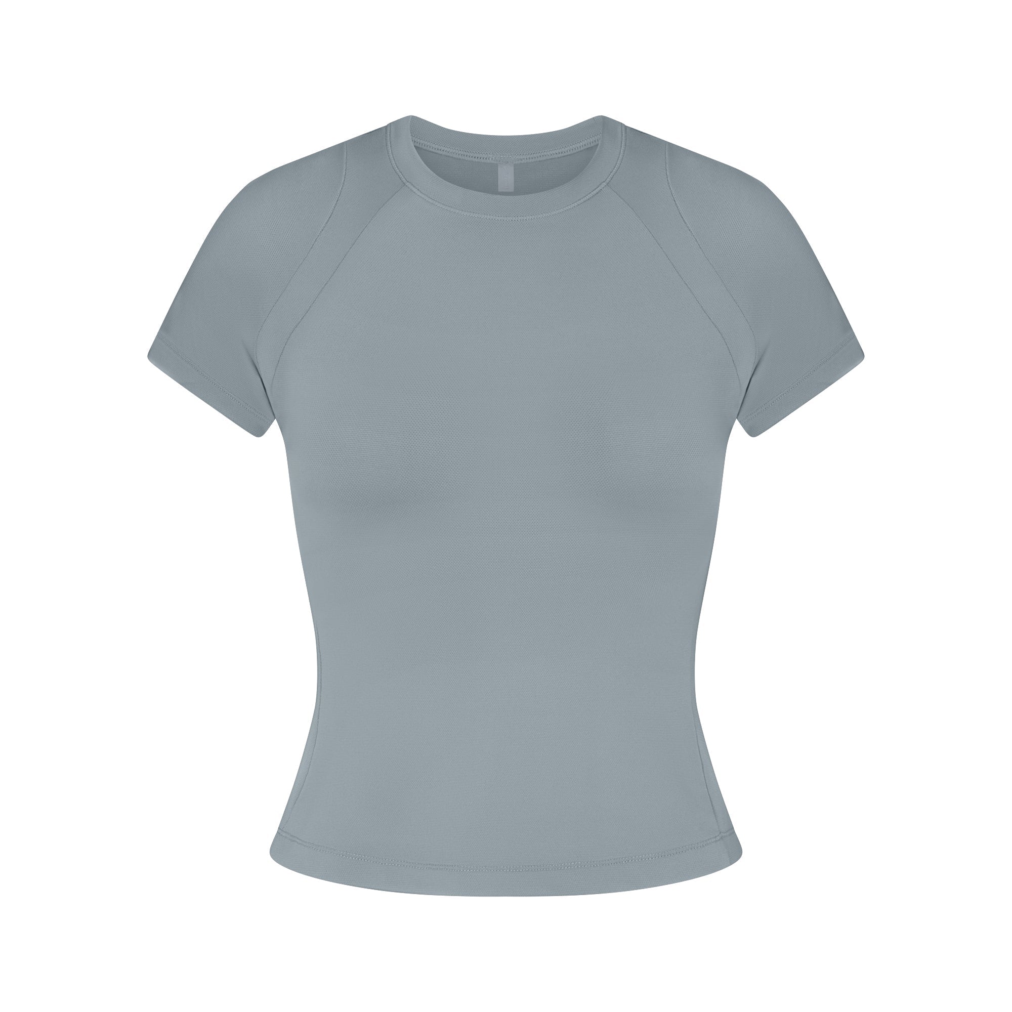 NikeSKIMS AIRY BABY TEE | WASHED PACIFIC FLAT ON A WHITE BACKGROUND | FLT