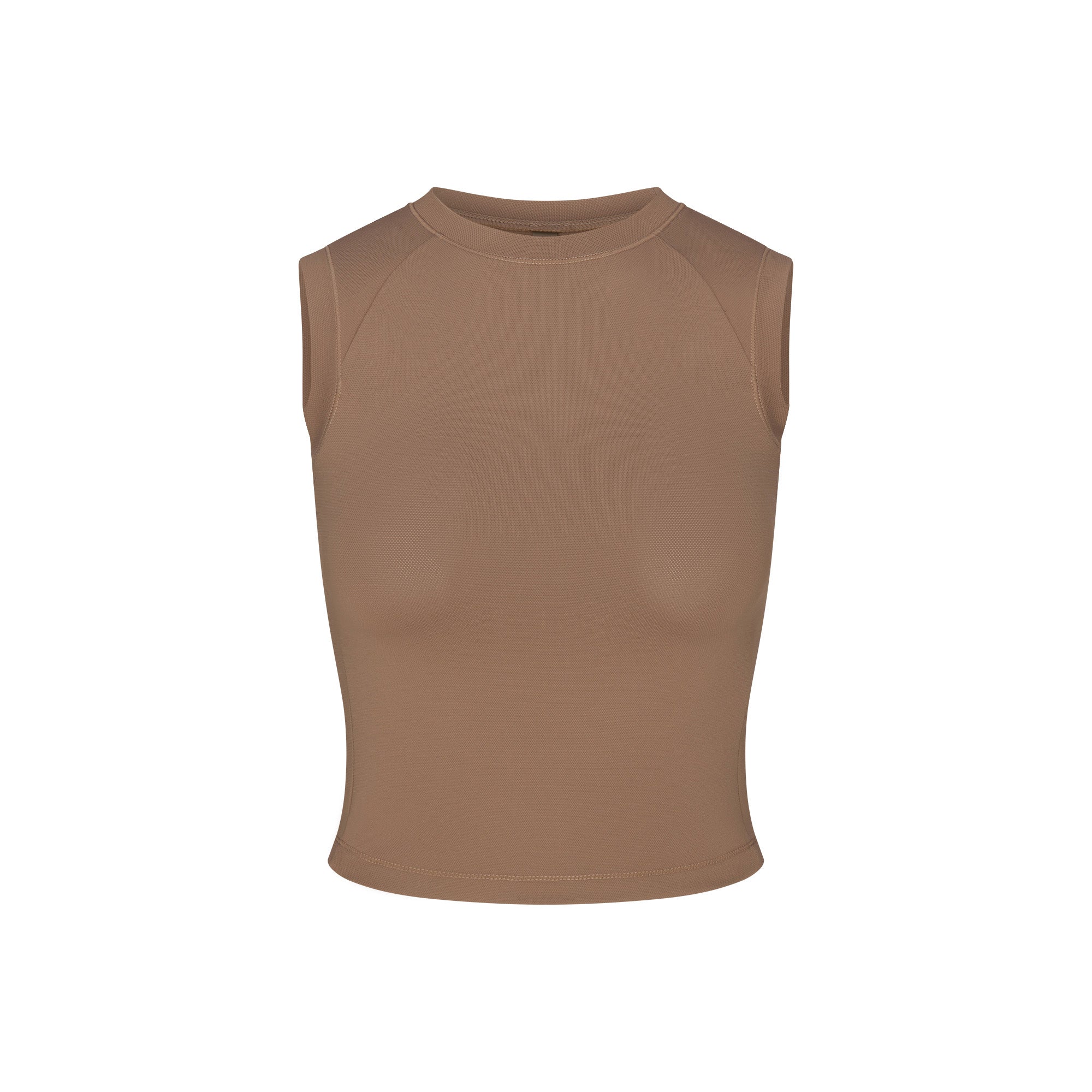 NikeSKIMS AIRY MUSCLE TEE | MYRRH FLAT ON A WHITE BACKGROUND | FLT