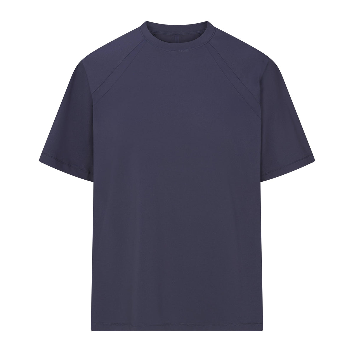 NikeSKIMS AIRY OVERSIZED TEE | DEEP ROYAL FLAT ON A WHITE BACKGROUND | FLT