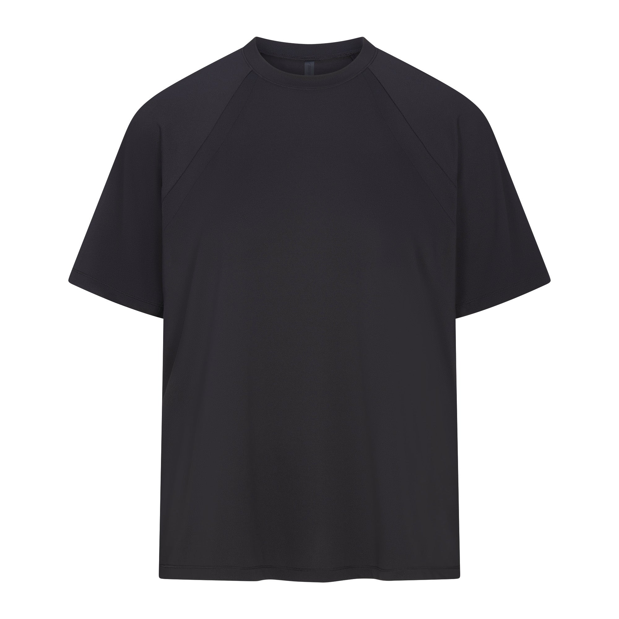 NikeSKIMS AIRY OVERSIZED TEE | OBSIDIAN FLAT ON A WHITE BACKGROUND | FLT