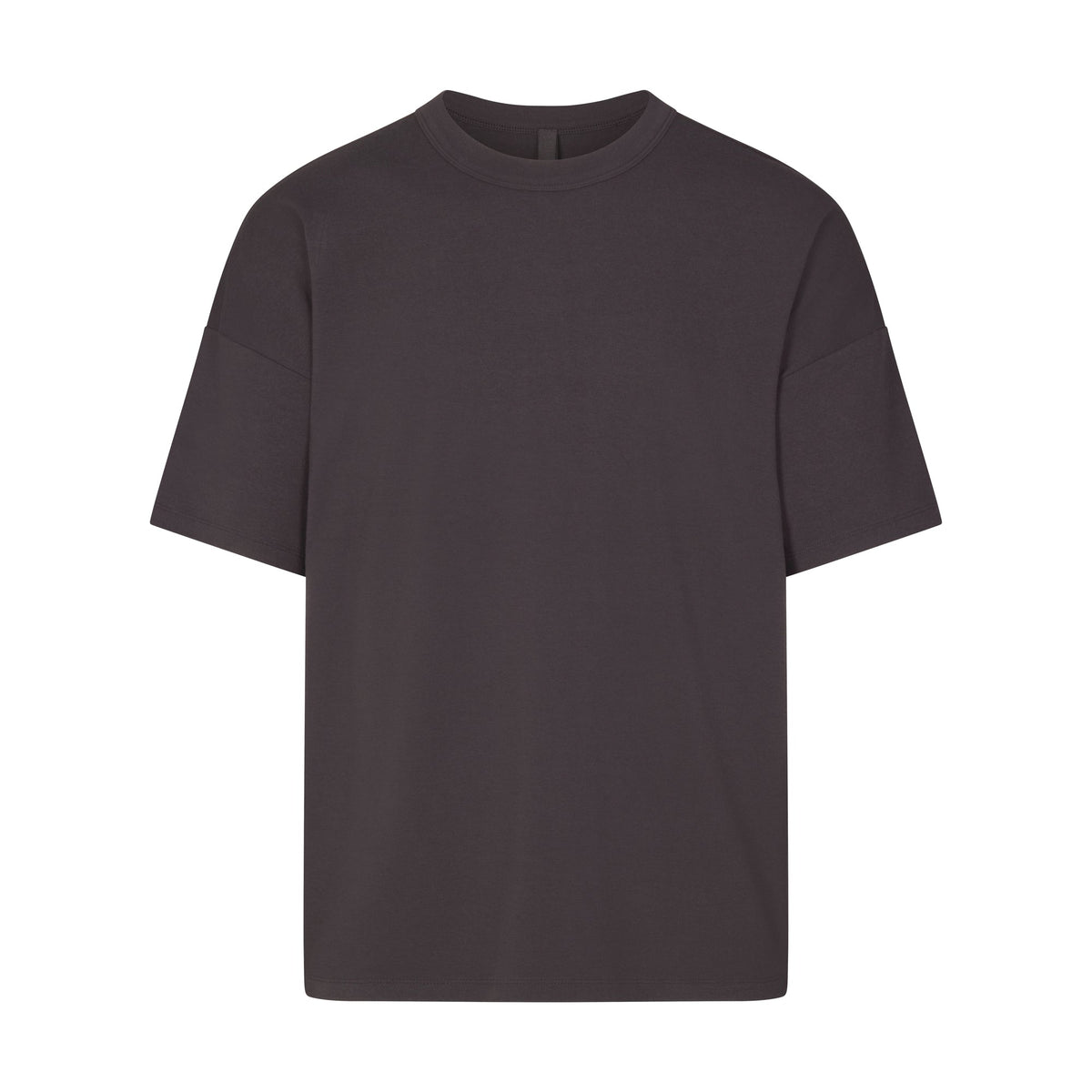 JERSEY LOUNGE MENS OVERSIZED T-SHIRT | ASH (MENS T-SHIRTS, MENS TOPS) LAYS FLAT ON A WHITE BACKGROUND | FLT