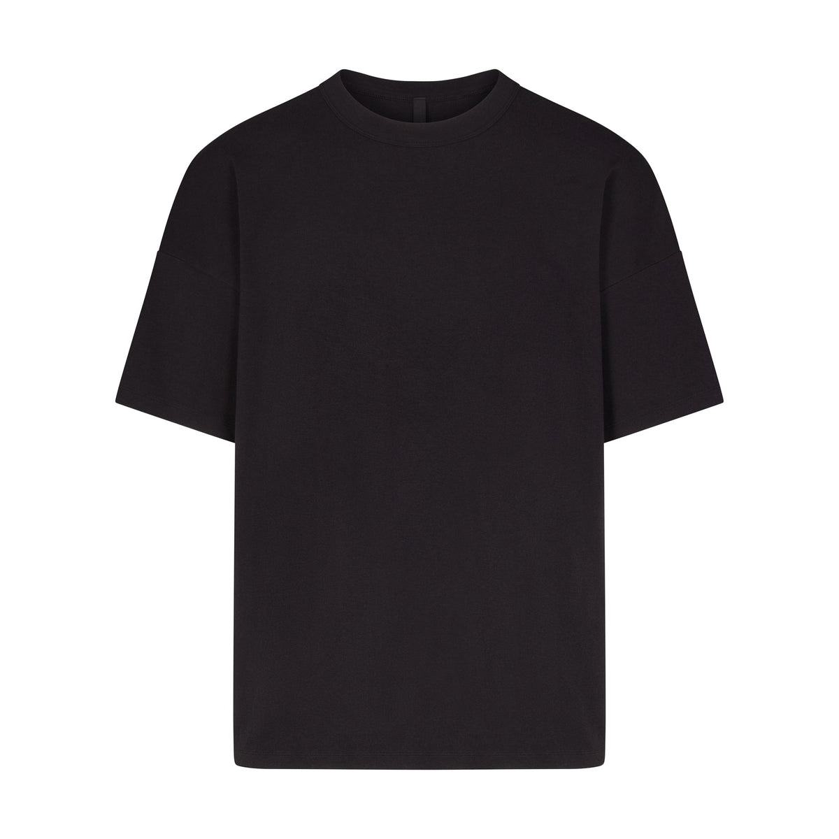 JERSEY LOUNGE MENS OVERSIZED T-SHIRT | OBSIDIAN (MENS T-SHIRTS, MENS TOPS) LAYS FLAT ON A WHITE BACKGROUND | FLT