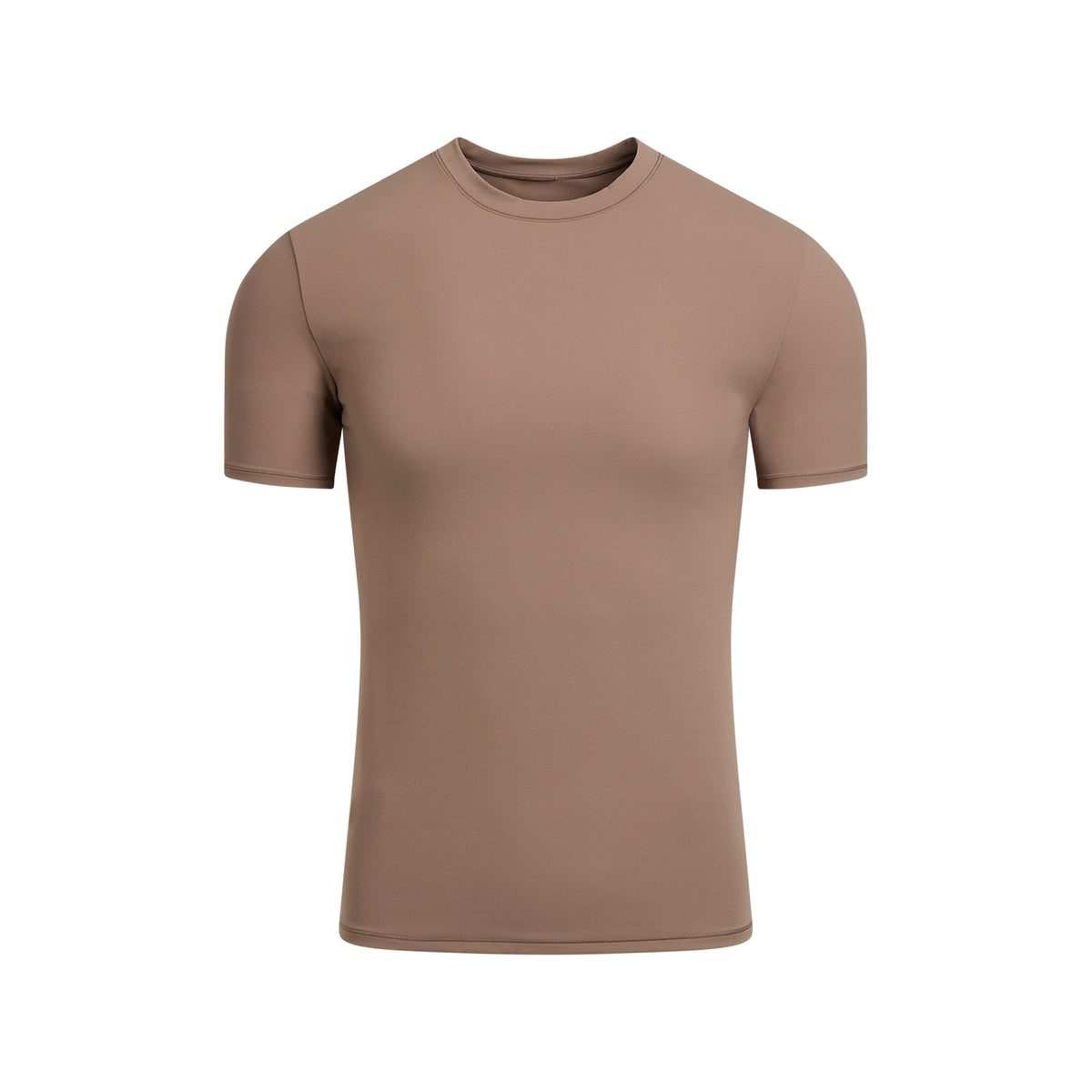FITS EVERYBODY MENS T-SHIRT | UMBER FLAT ON A WHITE BACKGROUND | FLT