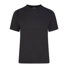 SKIMS COTTON MENS CLASSIC T-SHIRT | ONYX (MENS T-SHIRTS, MENS TOPS) LAYS FLAT ON A WHITE BACKGROUND | FLT