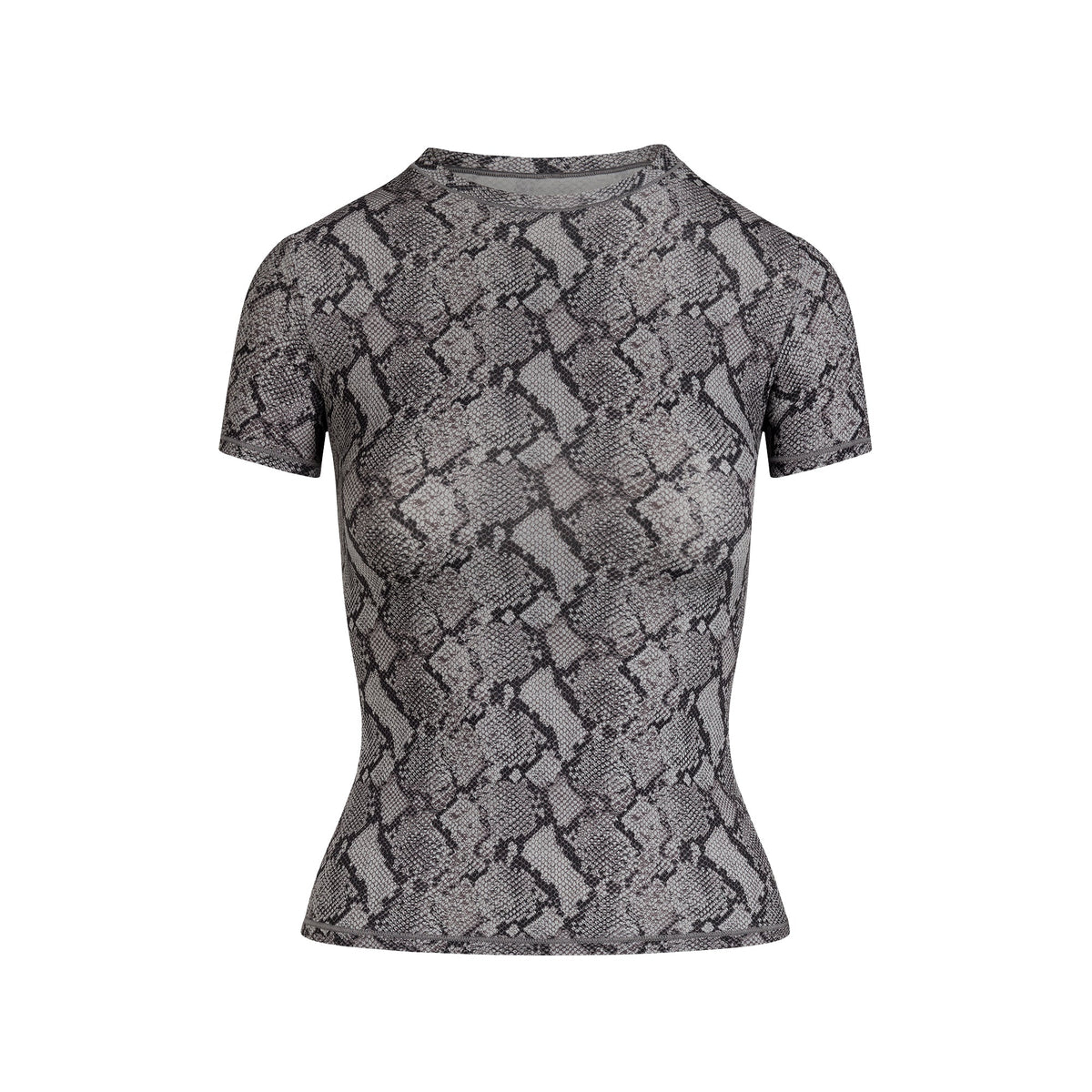 FITS EVERYBODY T-SHIRT | SHADOW SNAKE PRINT FLAT ON A WHITE BACKGROUND | FLT