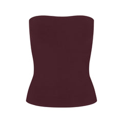 COTTON JERSEY TUBE TOP | CURRANT FLAT ON A WHITE BACKGROUND | FLT