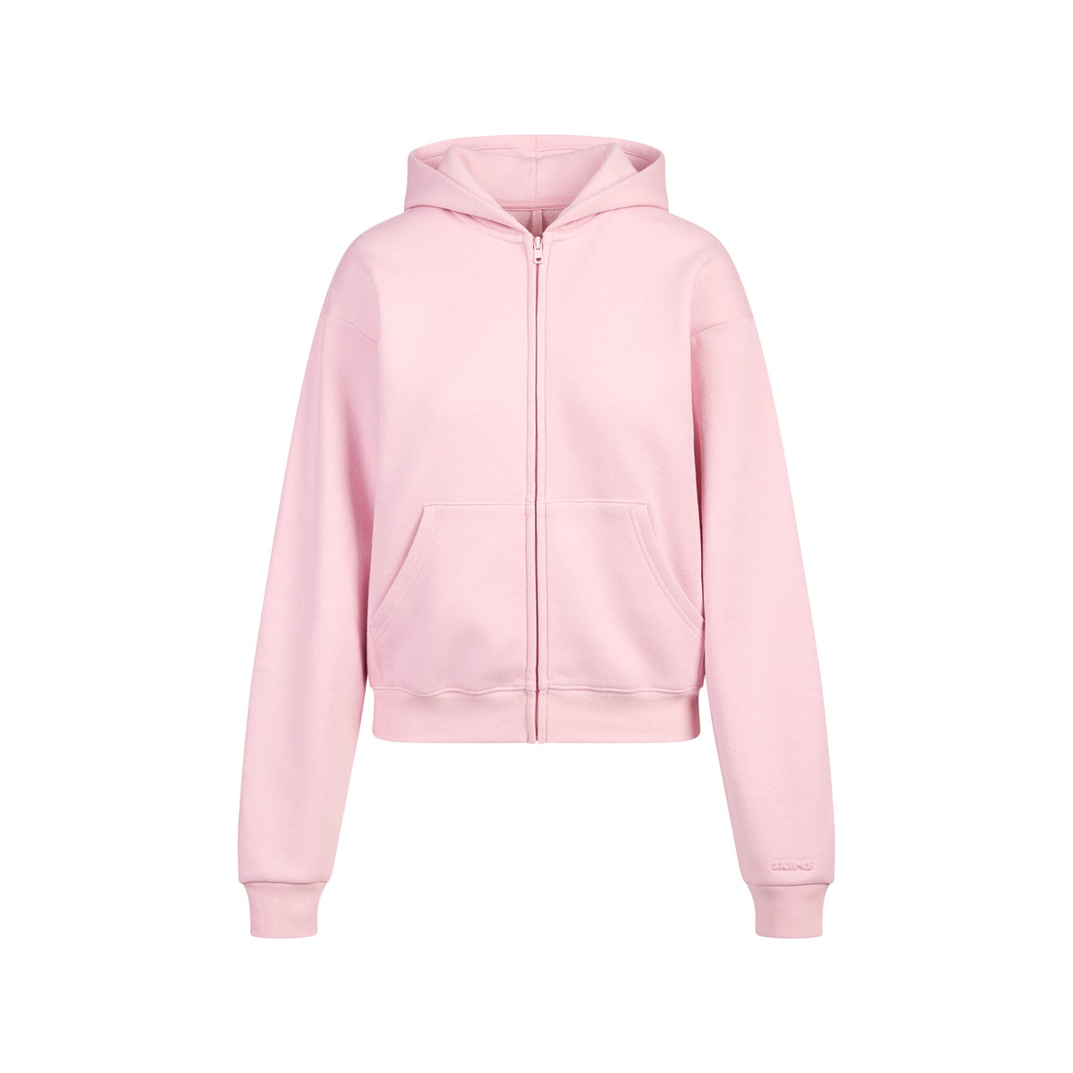 COTTON FLEECE CLASSIC ZIP UP HOODIE | HALITE FLAT ON A WHITE BACKGROUND | FLT