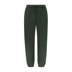 COTTON FLEECE JOGGER | SPRUCE (JOGGERS, BOTTOMS) LAYS FLAT ON A WHITE BACKGROUND