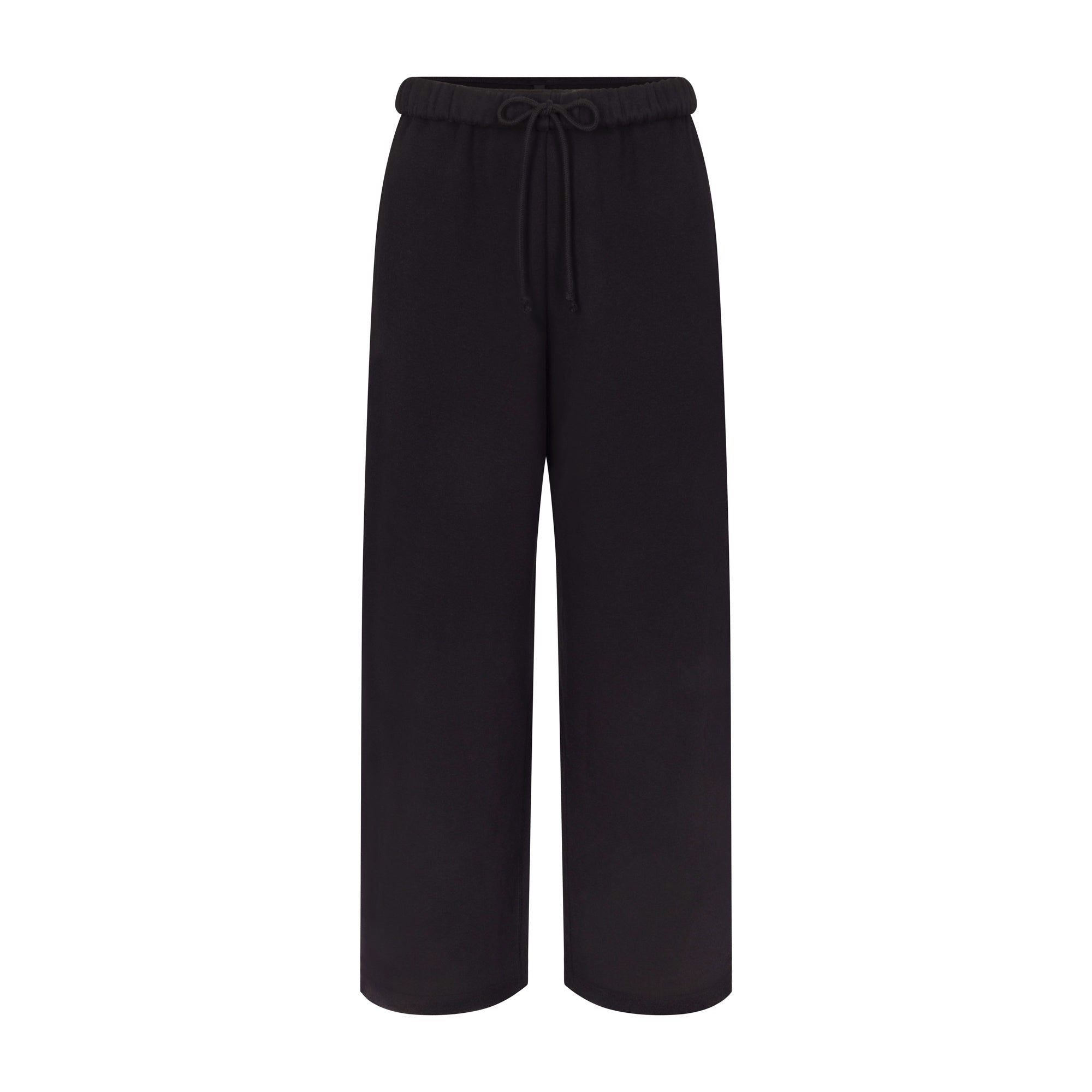 COTTON FLEECE CLASSIC STRAIGHT LEG PANT | ONYX (PANTS, BOTTOMS) LAYS FLAT ON A WHITE BACKGROUND | FLT