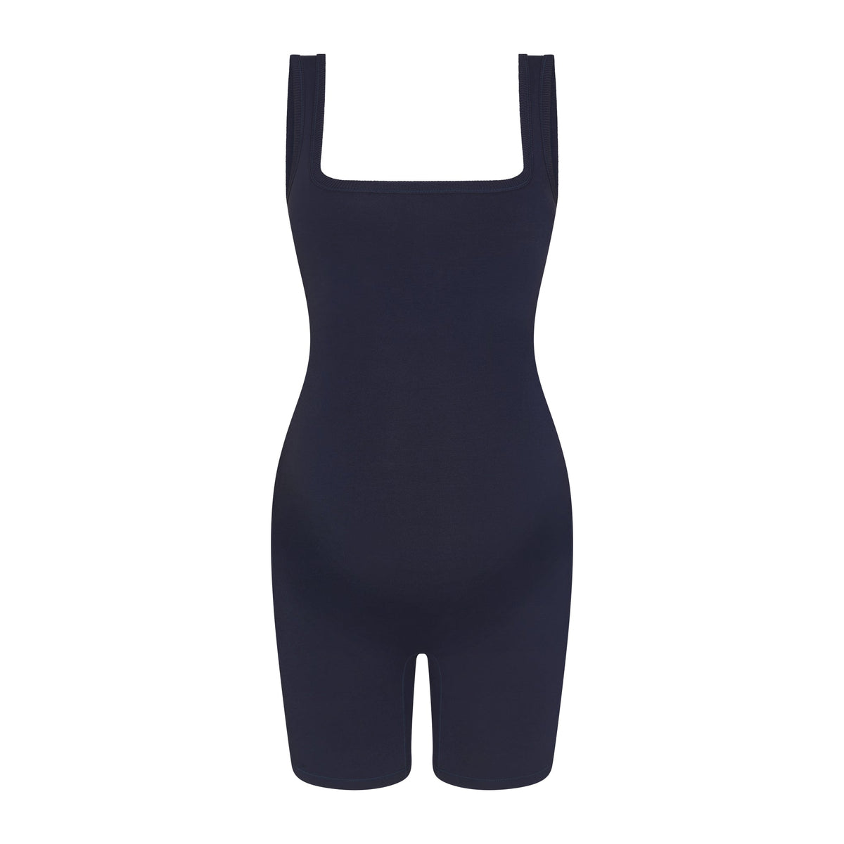 COTTON JERSEY MATERNITY ONESIE | NAVY FLAT ON A WHITE BACKGROUND | FLT