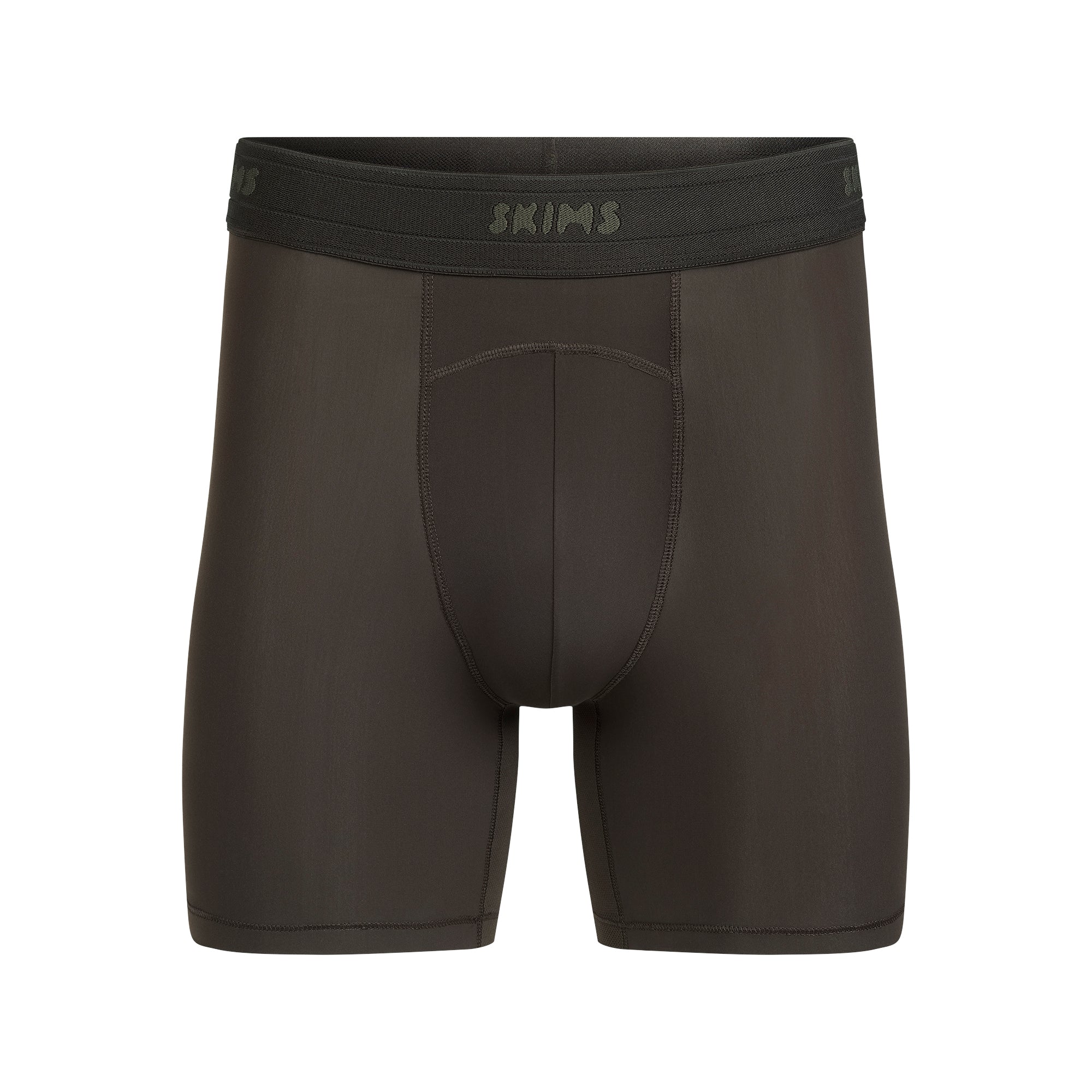 SKIMS SPORT MENS 5" BOXER BRIEF 3-PACK | DUNE MULTI FLAT ON A WHITE BACKGROUND | FLT