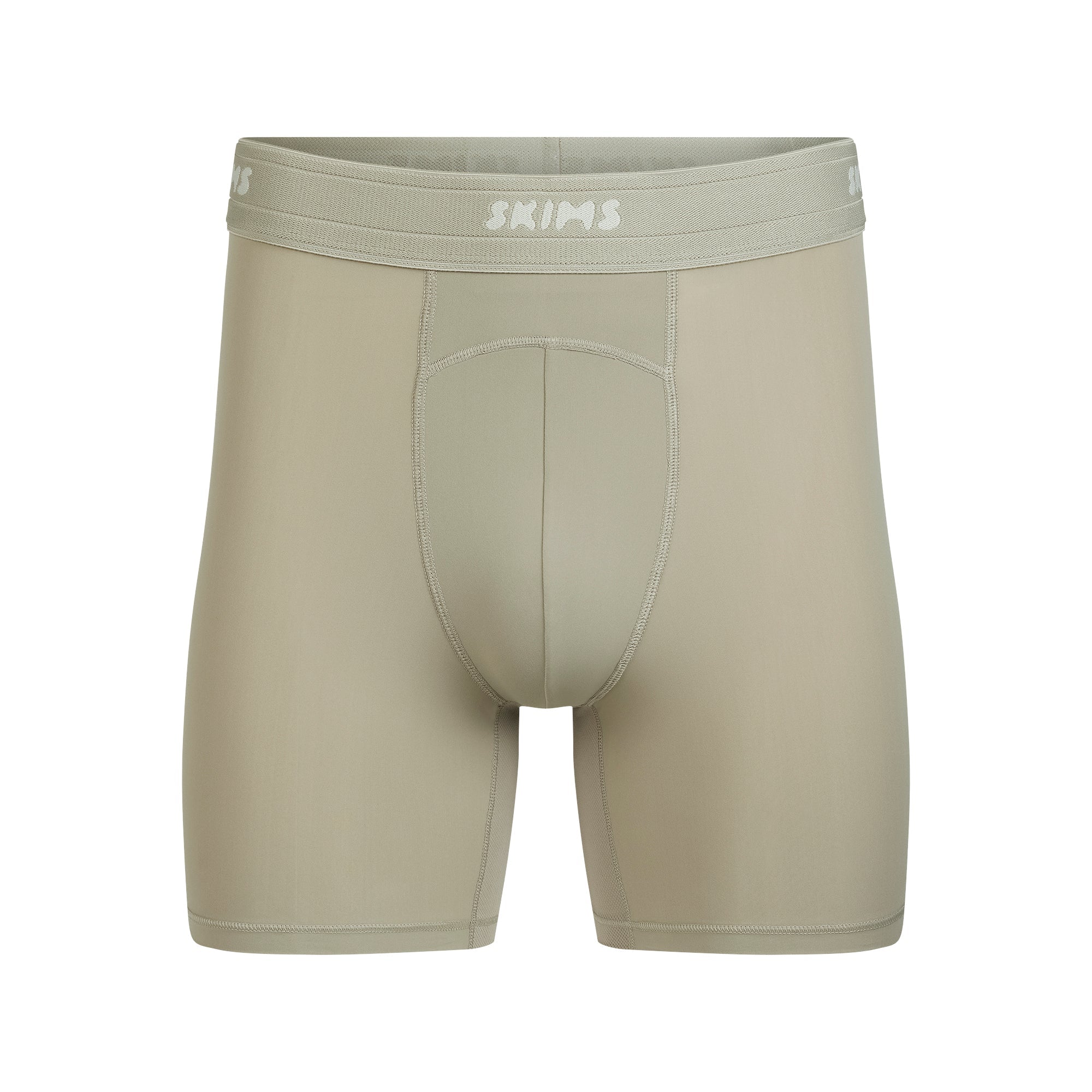 SKIMS SPORT MENS 5" BOXER BRIEF 3-PACK | DUNE MULTI FLAT ON A WHITE BACKGROUND | FLT