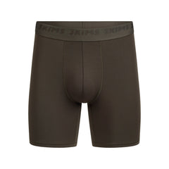 SKIMS STRETCH MENS 5" BOXER BRIEF | LODEN FLAT ON A WHITE BACKGROUND | FLT