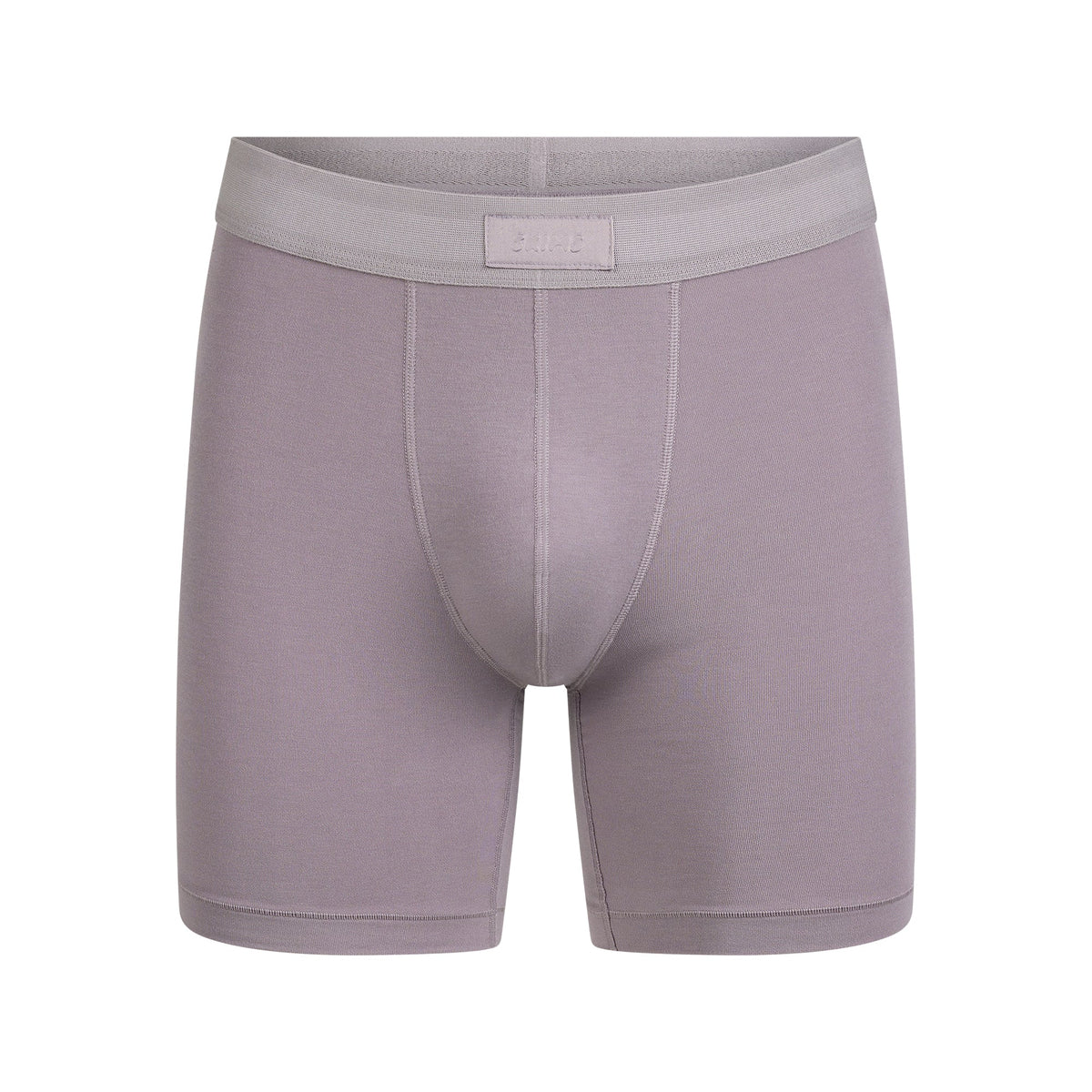SKIMS COTTON MENS 5" BOXER BRIEF | ZINC FLAT ON A WHITE BACKGROUND | FLT