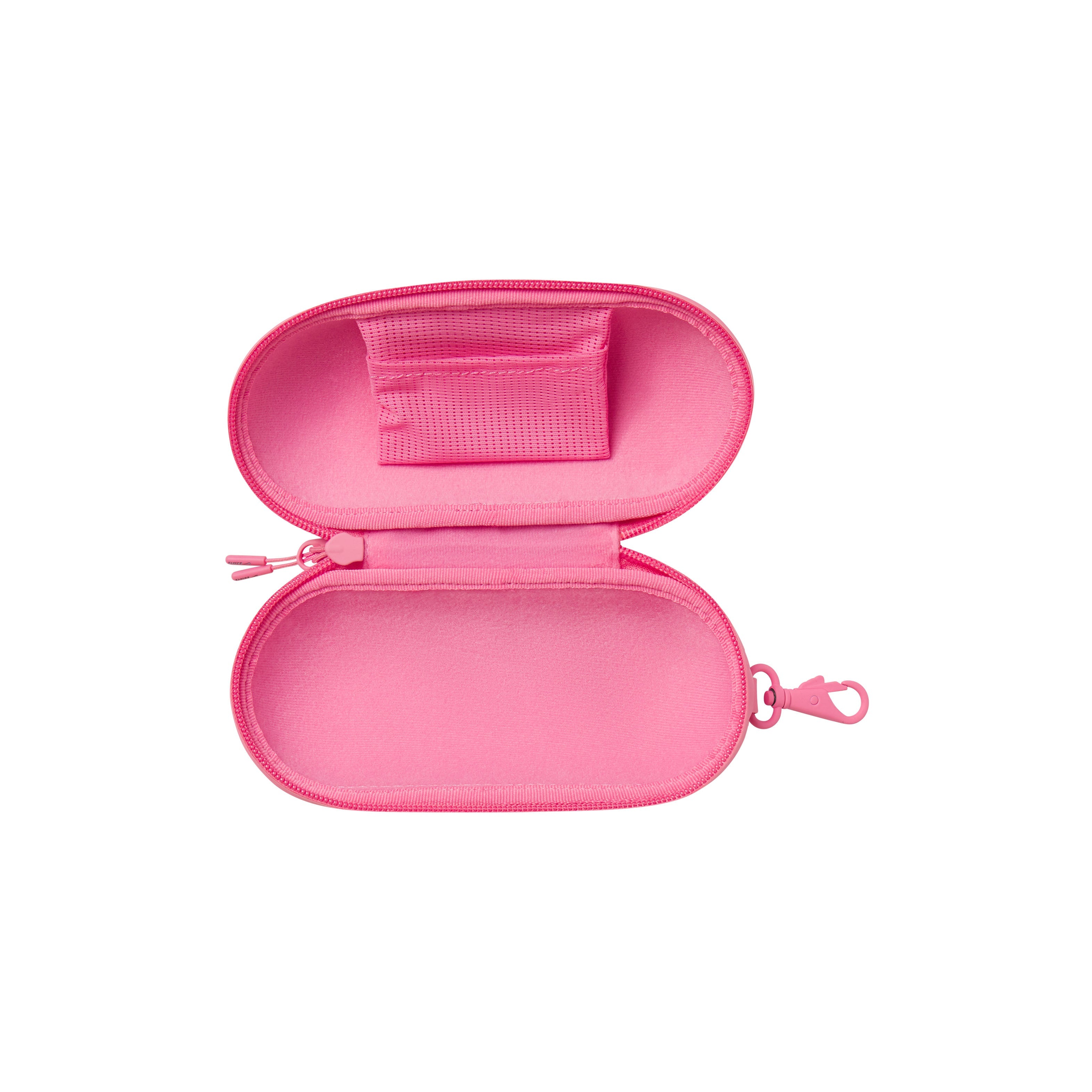 NikeSKIMS ACCESSORIES HARDSHELL GLASSES CASE | LIGHT FLAMINGOON A MODEL 