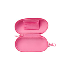 NikeSKIMS ACCESSORIES HARDSHELL GLASSES CASE | LIGHT FLAMINGOON A MODEL 