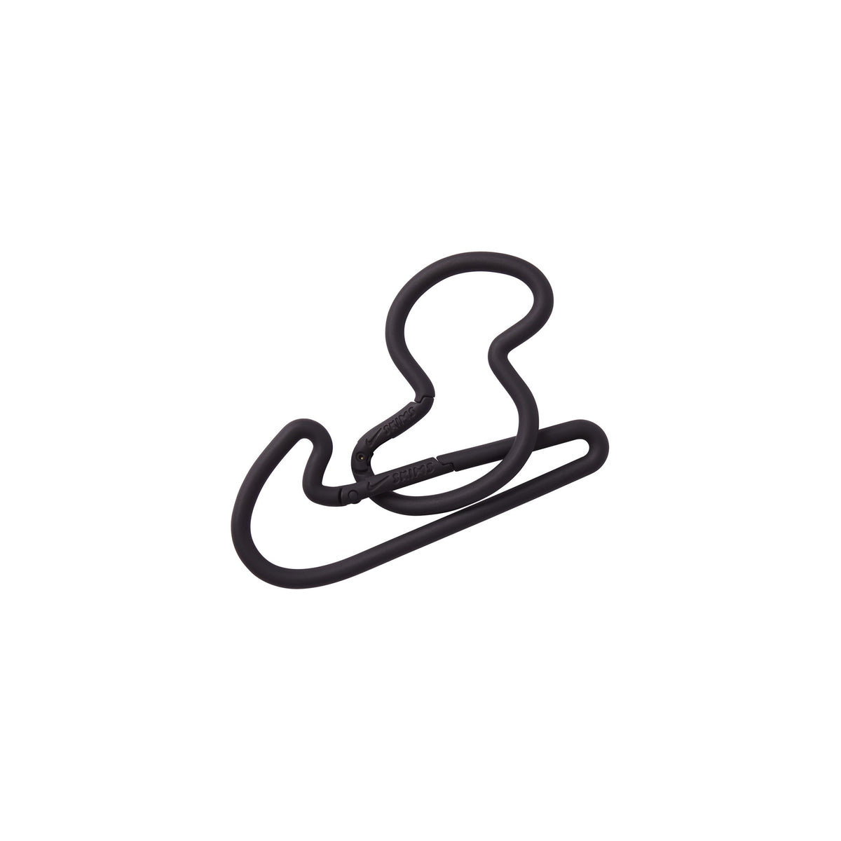 NikeSKIMS ACCESSORIES CARABINER SET | OBSIDIAN & LAYS FLAT ON A WHITE BACKGROUND | FLT