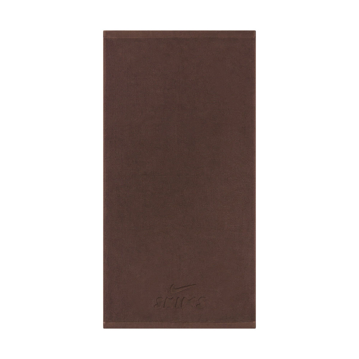 NikeSKIMS ACCESSORIES SMALL TOWEL | DARK SEPIA FLAT ON A WHITE BACKGROUND 