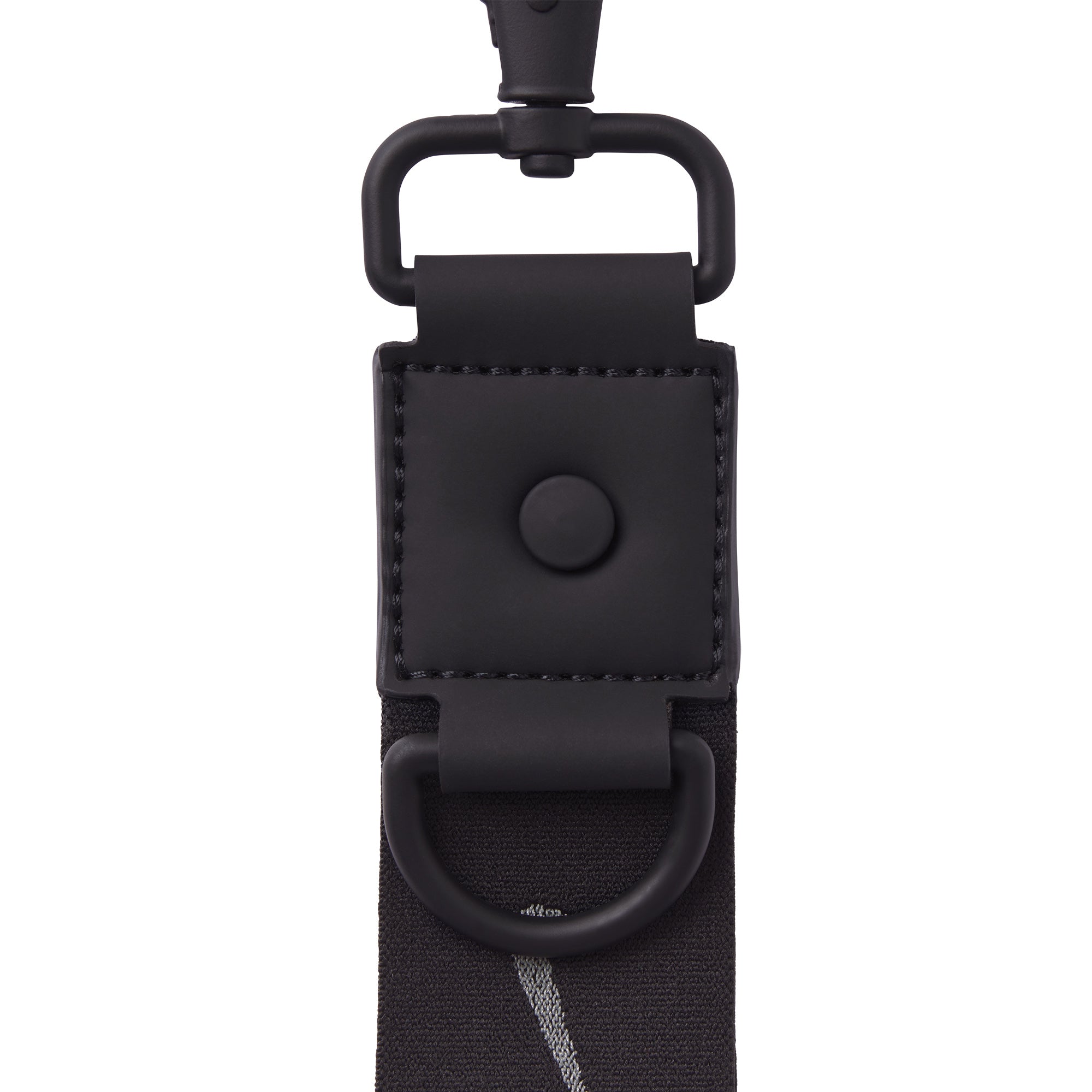 NikeSKIMS ACCESSORIES KEYCHAIN WRISTLET | OBSIDIAN & LAYS FLAT ON A WHITE BACKGROUND | FLT