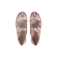 NikeSKIMS FOOTWEAR SATIN RIFT | SILT RED/SILT RED-SILT RED FLAT ON A WHITE BACKGROUND | FLT