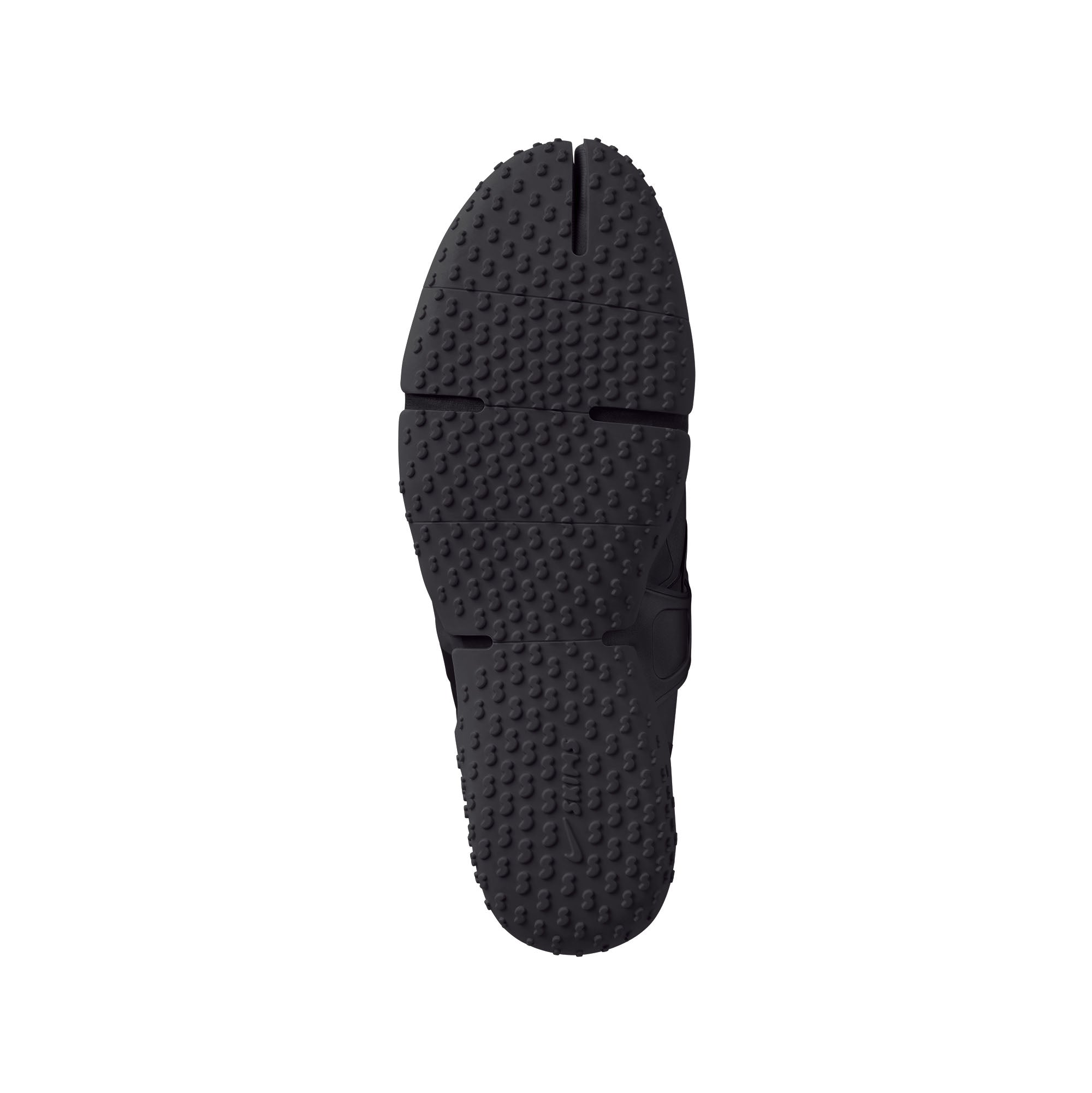 NikeSKIMS FOOTWEAR SATIN RIFT | BLACK/BLACK-BLACK FLAT ON A WHITE BACKGROUND