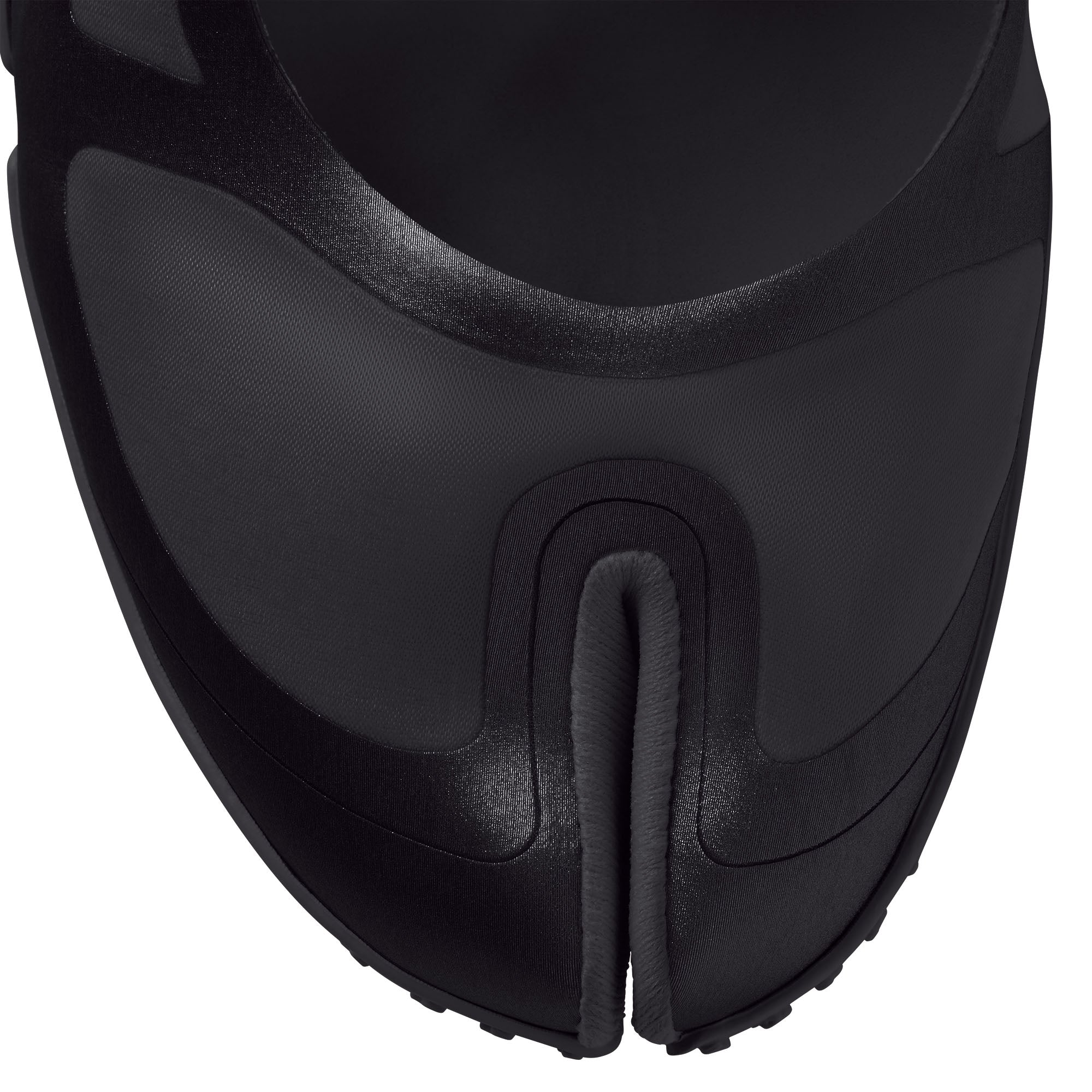 NikeSKIMS FOOTWEAR SATIN RIFT | BLACK/BLACK-BLACK FLAT ON A WHITE BACKGROUND