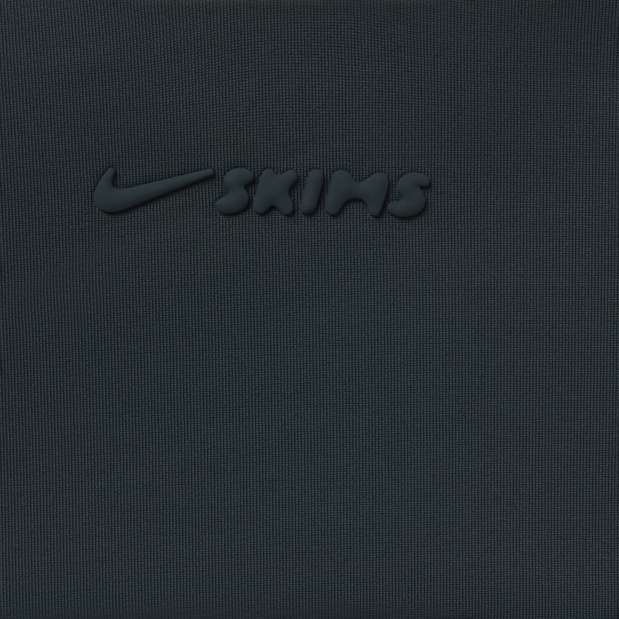 NikeSKIMS SHINE BONDED WAIST 5" BIKER SHORT | DARK TEAL ADDITIONAL FABRIC DETAILS