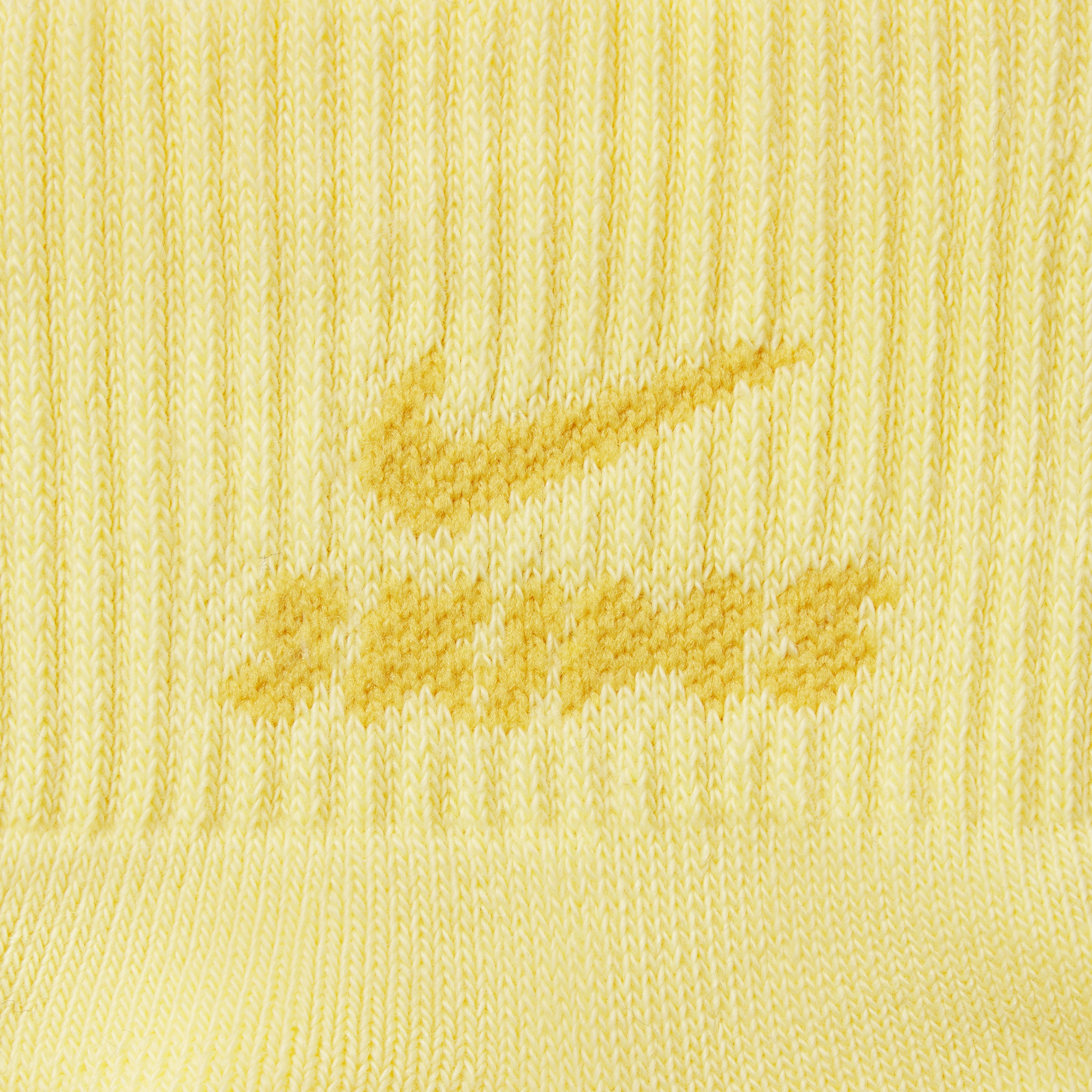 NikeSKIMS ACCESSORIES DRI-FIT™ PILATES CREW SOCK | LEMON DROP & LAYS FLAT ON A WHITE BACKGROUND | FLT