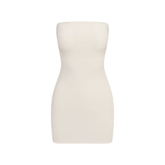 COTTON JERSEY MINI TUBE DRESS | MARBLE LAYS FLAT ON A WHITE BACKGROUND | FLT