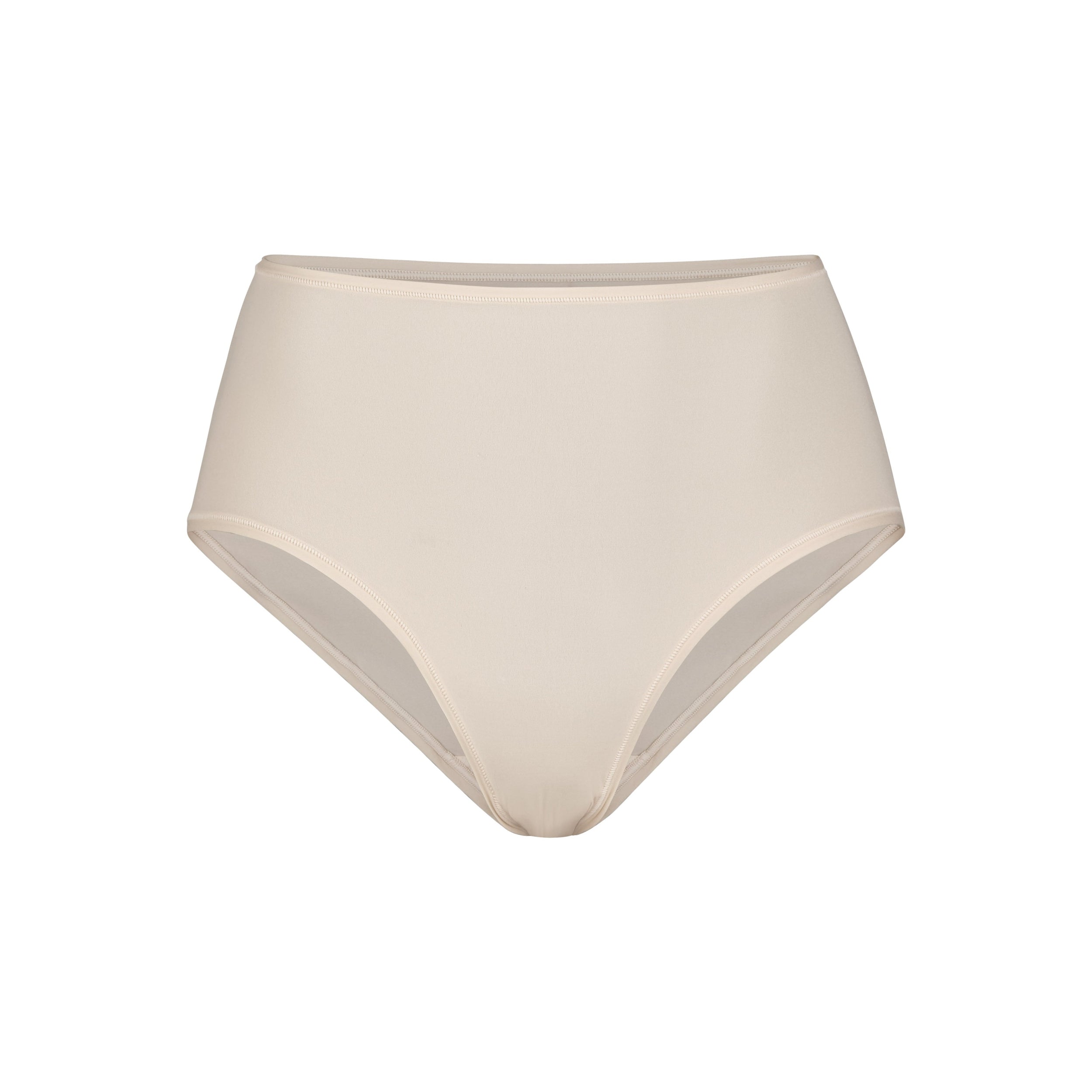 FITS EVERYBODY FULL BRIEF | SAND (BRIEFS, PANTIES) LAYS FLAT ON A WHITE BACKGROUND | FLT
