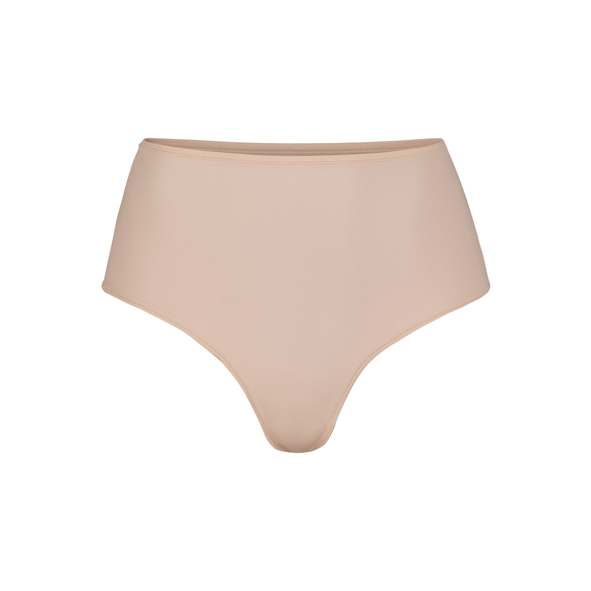 FITS EVERYBODY HIGH-WAISTED THONG | MICA (HIGH-WAISTED PANTIES) LAYS FLAT ON A WHITE BACKGROUND | FLT