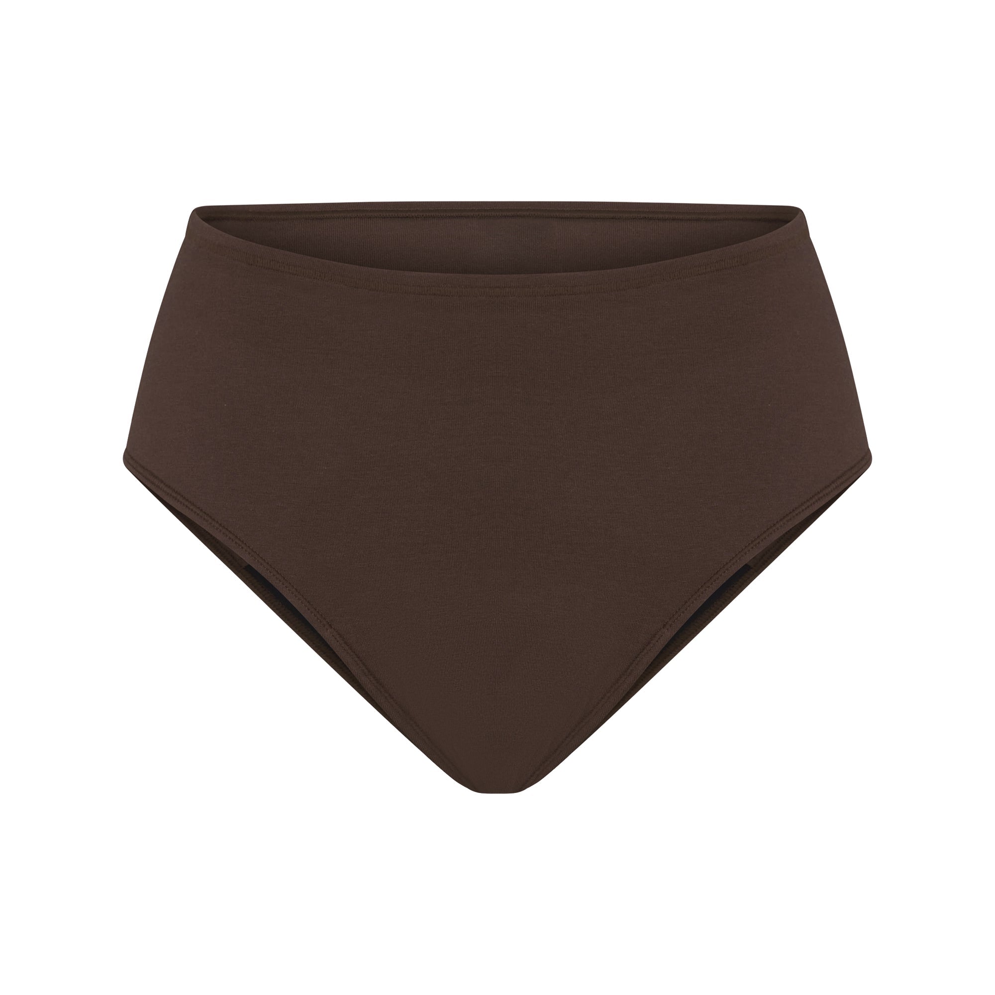 PERIOD PANTIES BRIEF | ESPRESSO FLAT ON A WHITE BACKGROUND | FLT