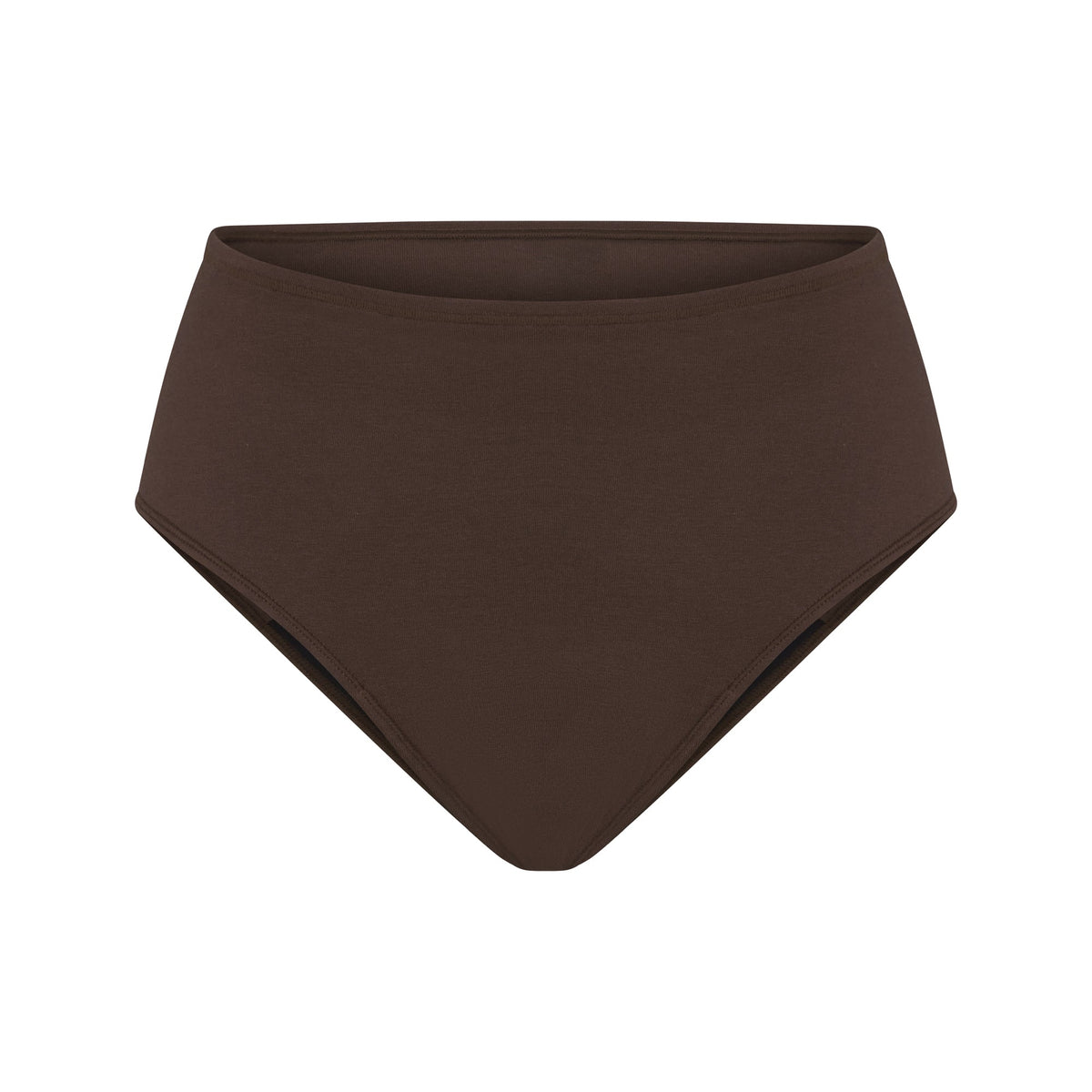 PERIOD PANTIES BRIEF | ESPRESSO FLAT ON A WHITE BACKGROUND | FLT