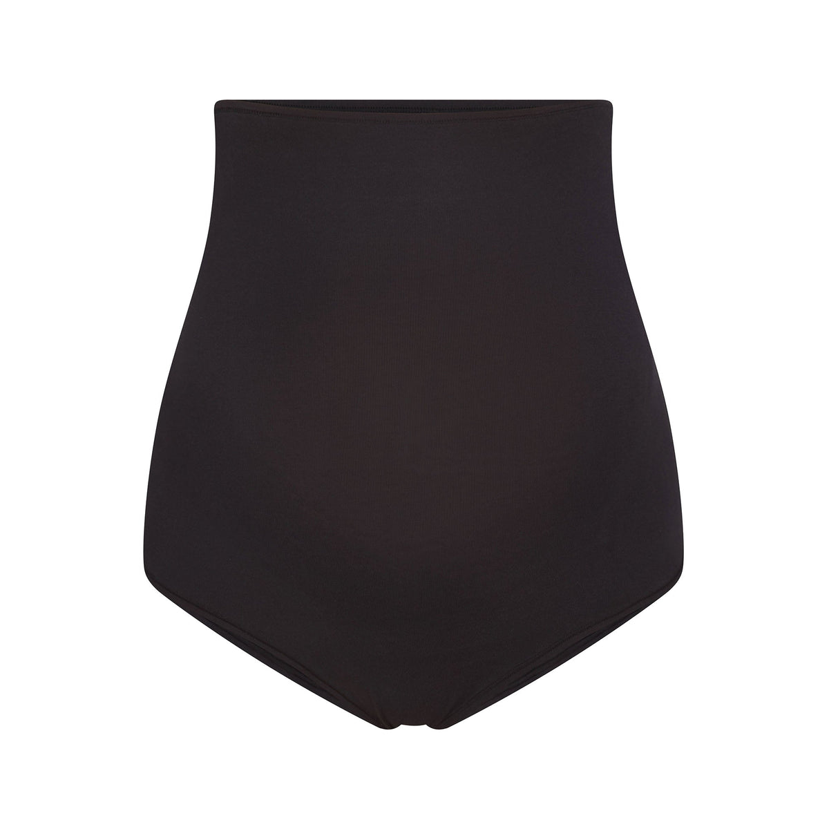 COTTON JERSEY MATERNITY HIGH-WAISTED BRIEF | SOOT FLAT ON A WHITE BACKGROUND | FLT