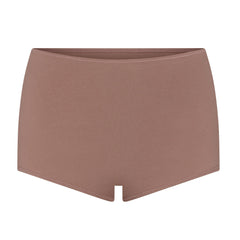 PERIOD PANTIES BOY SHORT | UMBER FLAT ON A WHITE BACKGROUND | FLT