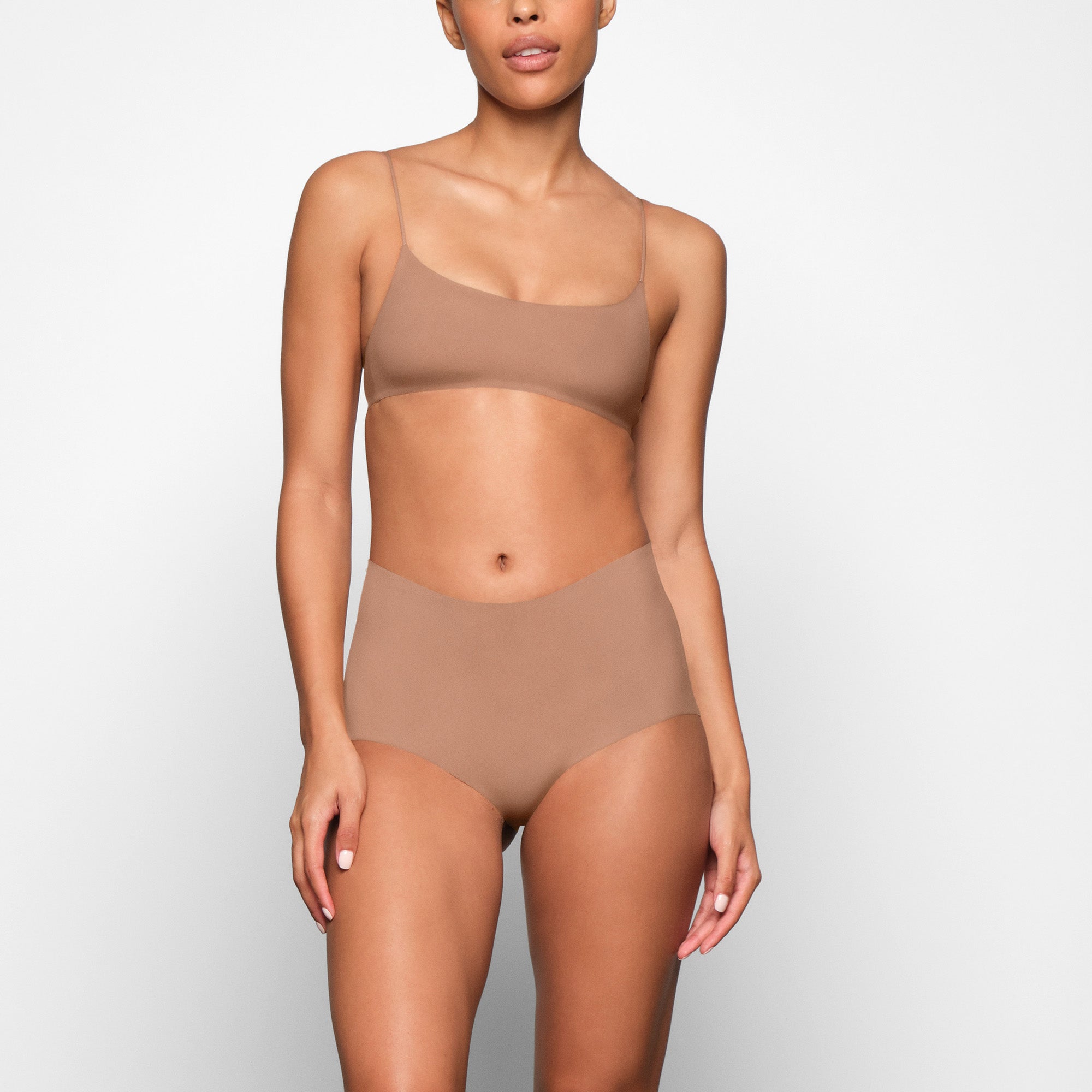 NAKED BOY SHORT WORN ON A MODEL IN FRONT VIEW | SEE SIZE: XXS, XS, S @ | FOCUS: 0.0, 1.0, 0.9