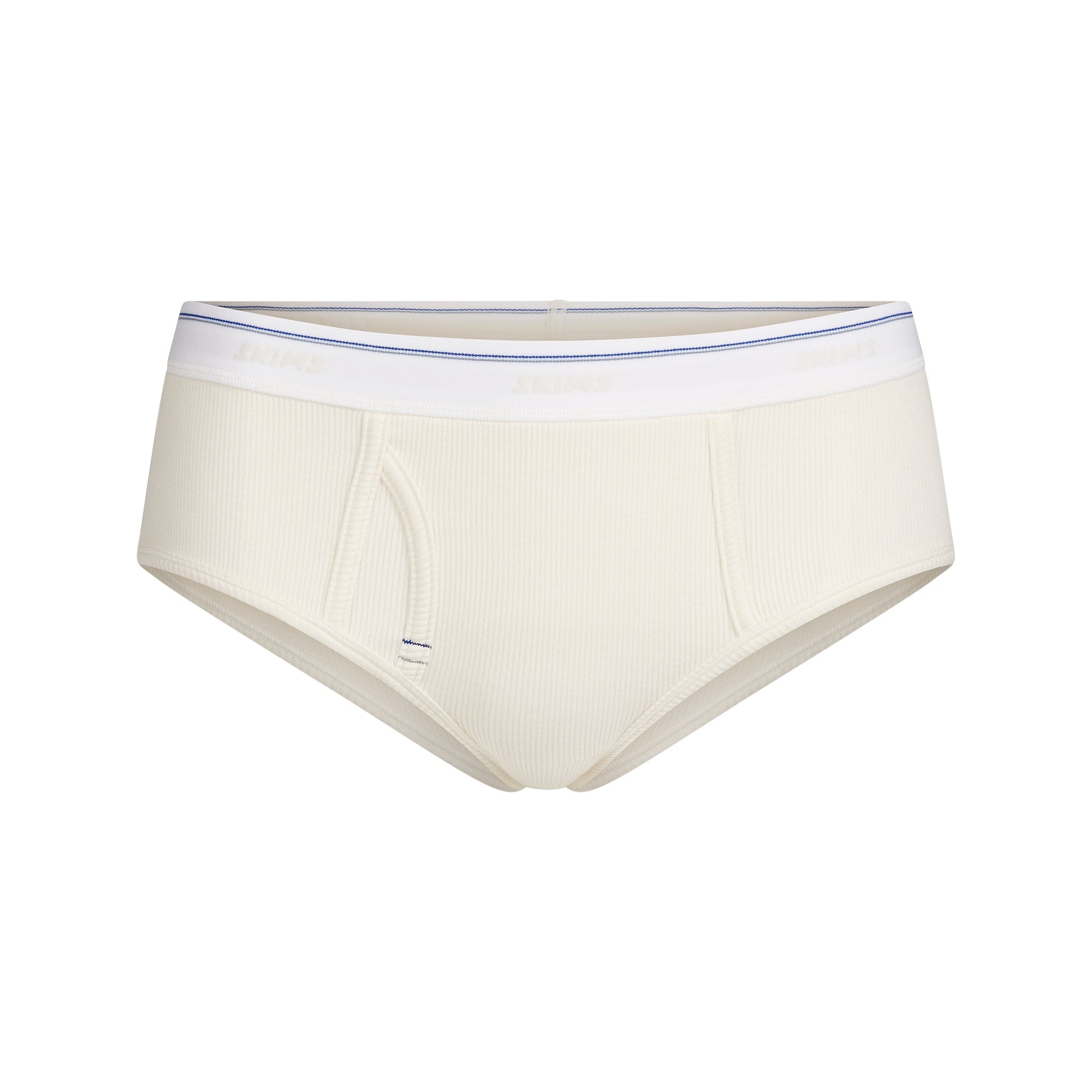 COTTON RIB HIPSTER | MARBLE STRIPE FLAT ON A WHITE BACKGROUND @ | FLT