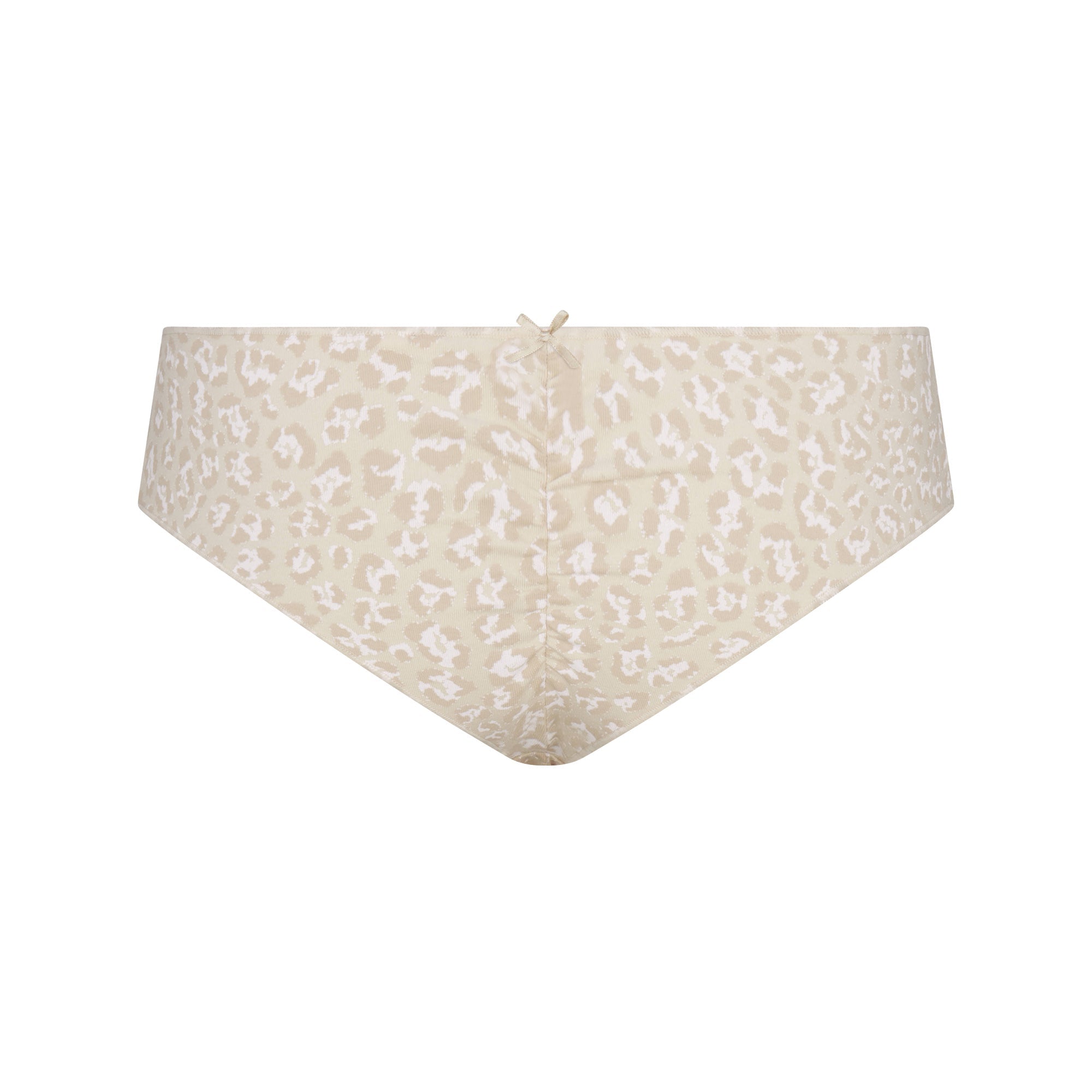 LIGHTWEIGHT COTTON RUCHED BACK HIPSTER | DELTA LEOPARD ADDITIONAL FABRIC DETAILS