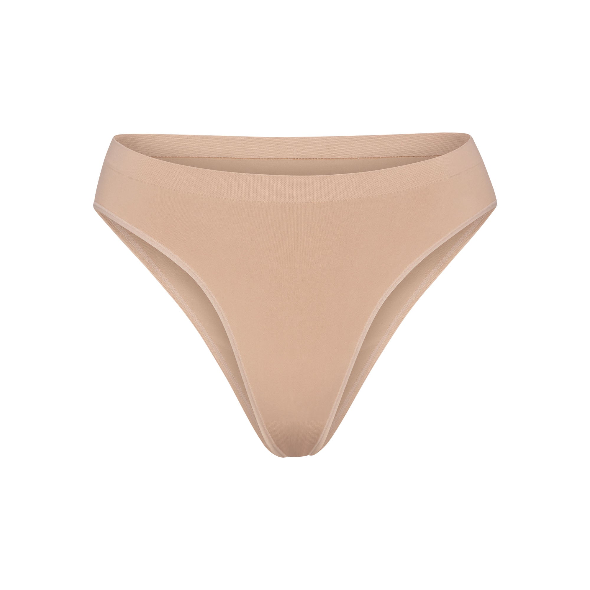 SOFT SMOOTHING SEAMLESS BRIEF | CLAY (BRIEFS, PANTIES) LAYS FLAT ON A WHITE BACKGROUND | FLT