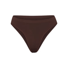 SOFT SMOOTHING SEAMLESS BRIEF | COCOA (BRIEFS, PANTIES) LAYS FLAT ON A WHITE BACKGROUND | FLT