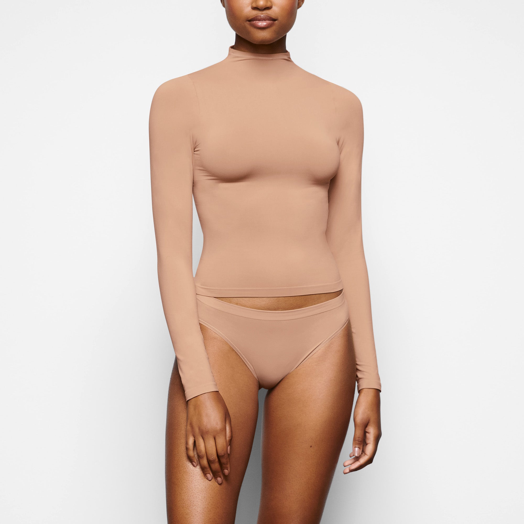 SOFT SMOOTHING BRIEF WORN BY A MODEL IN FRONT VIEW