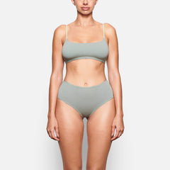 COTTON JERSEY FULL BRIEF WORN BY A MODEL IN FRONT VIEW