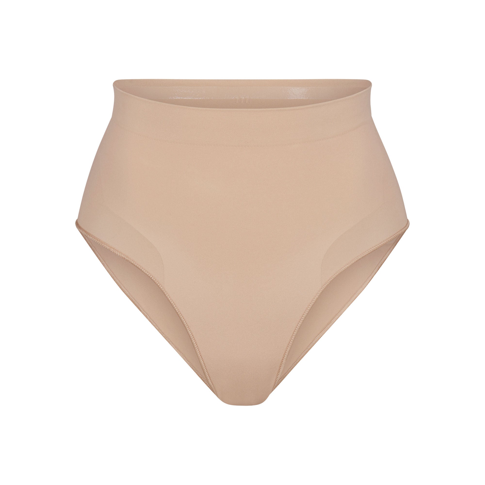 SEAMLESS SCULPT MID WAIST BRIEF | MICA (SHAPEWEAR BRIEFS, PANTIES) LAYS FLAT ON A WHITE BACKGROUND | FLT