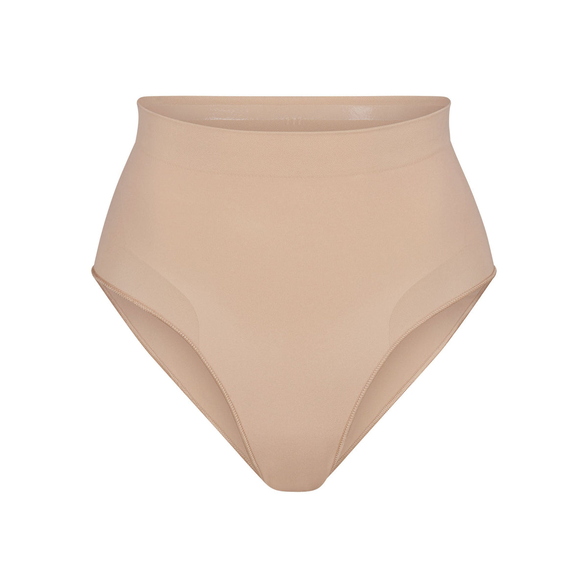 SEAMLESS SCULPT MID WAIST BRIEF | MICA (SHAPEWEAR BRIEFS, PANTIES) LAYS FLAT ON A WHITE BACKGROUND | FLT